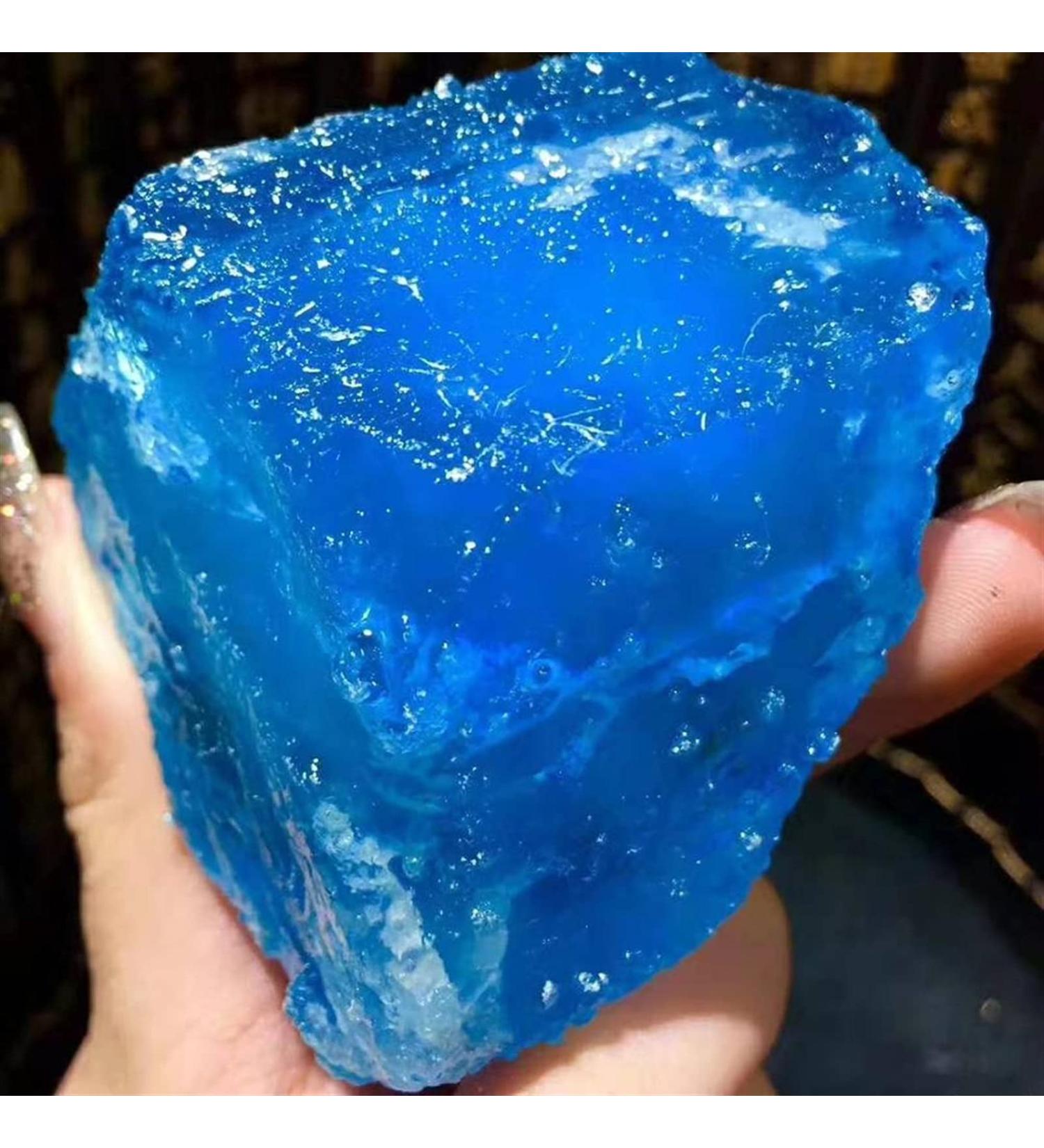 1pcs Beautiful Natural sea Sapphire raw Stone Natural Aquamarine Crystal Reiki 200-210g Stone Mineral Specimen (Size : 100-110g) - Buy Online on GoSupps.com