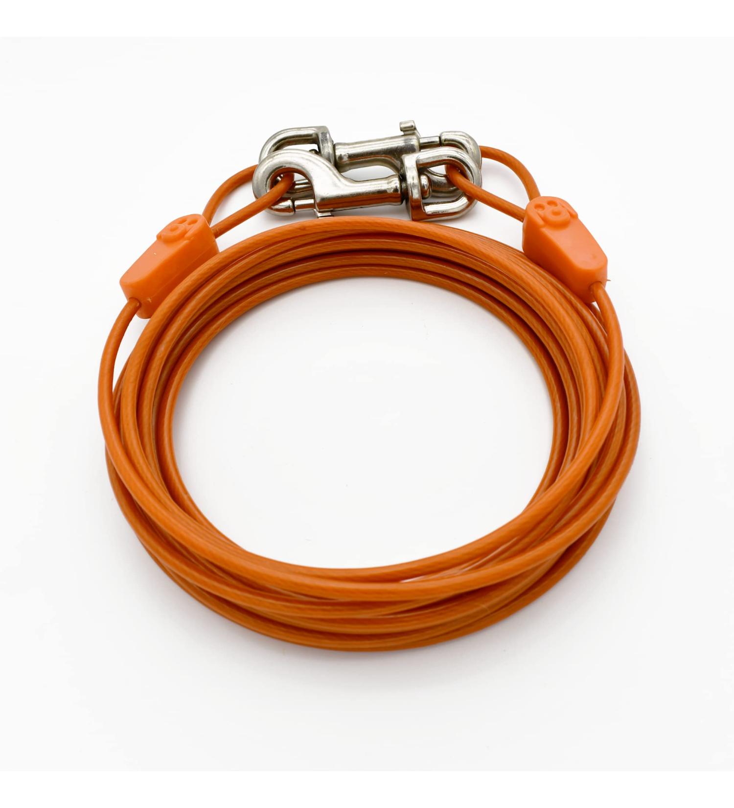 IntellileaSh 7.6m Dog Mooring Cable - Durable Weather-Resistant Tensioning Belts for Dogs Up to 56.7kg | Safe & Strong for All Breeds - Buy Online on GoSupps.com