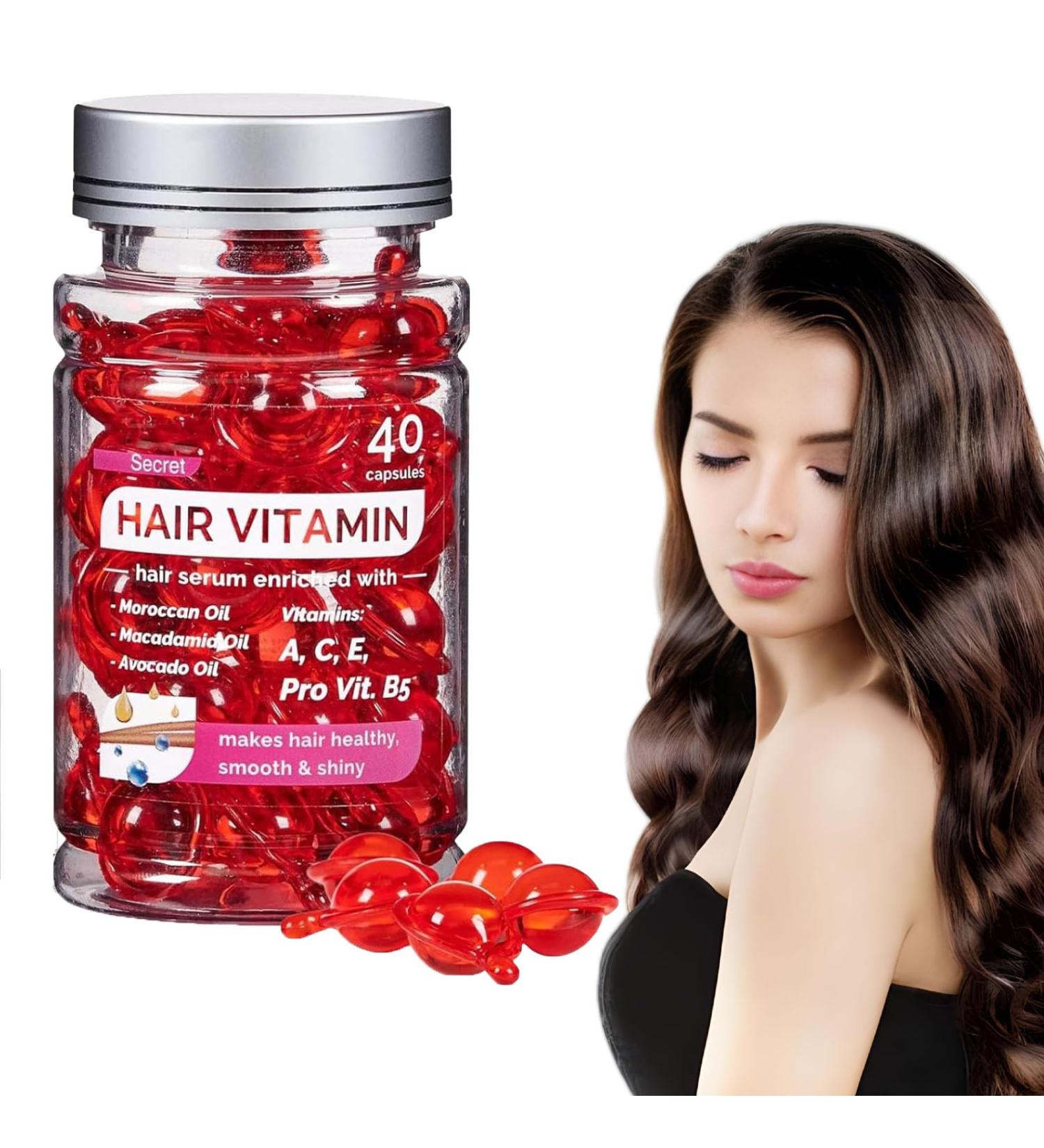 Bali Secret Hair Vitamin 40 Capsules Hair Vitamins Oil Capsules Leave-in Hair Vitamin Serum Capsule Hair Vitamins Oil Makes Hair Healthy Smooth and Shiny Restores Dry Frizzy Hair - Buy Online on GoSupps.com