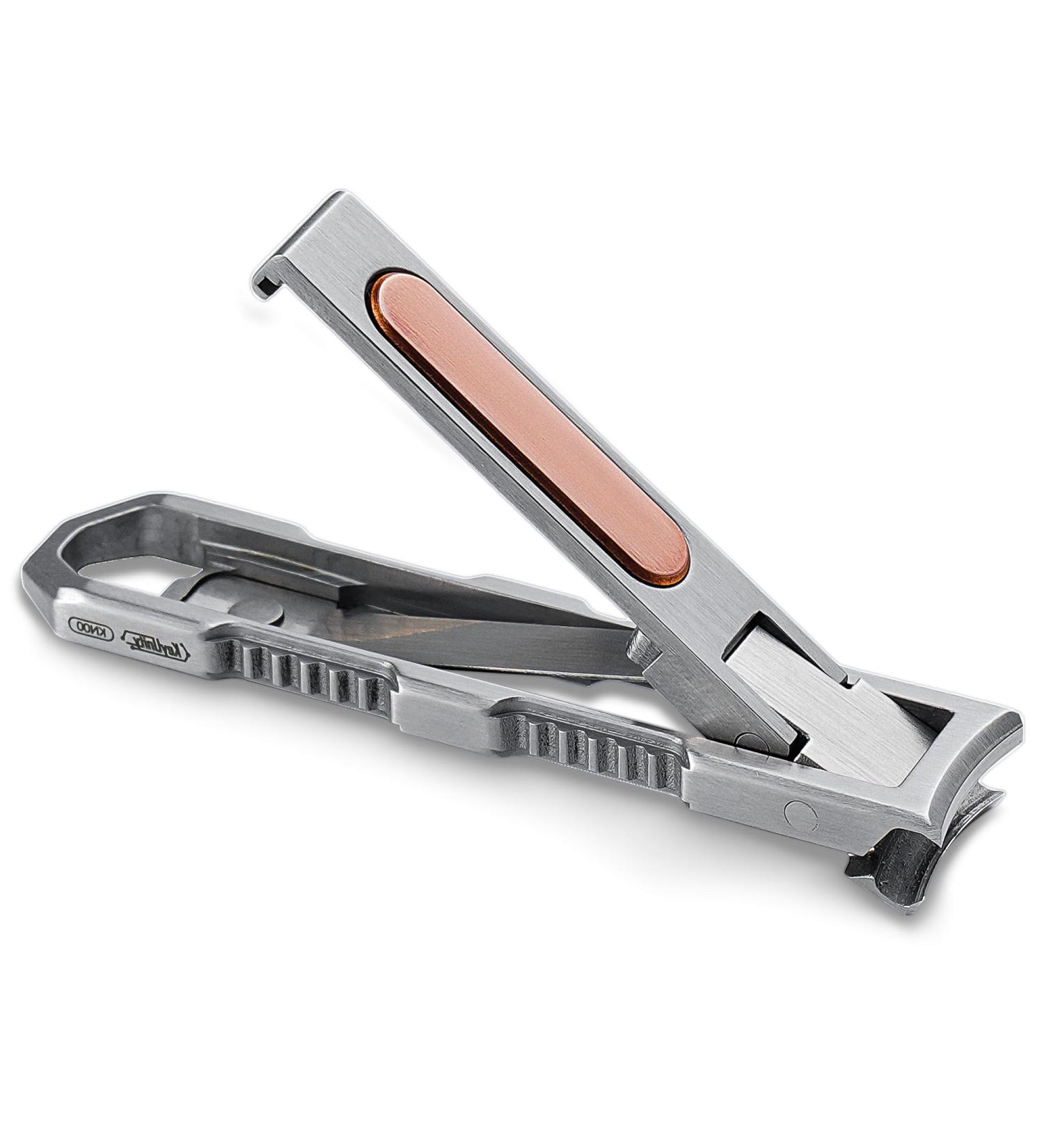 KeyUnity Titanium Foldable Nail Clipper with File German 4116 Stainless Steel Curved Trimmer for Fingernails - Suitable for Travel & Home Use - Buy Online on GoSupps.com