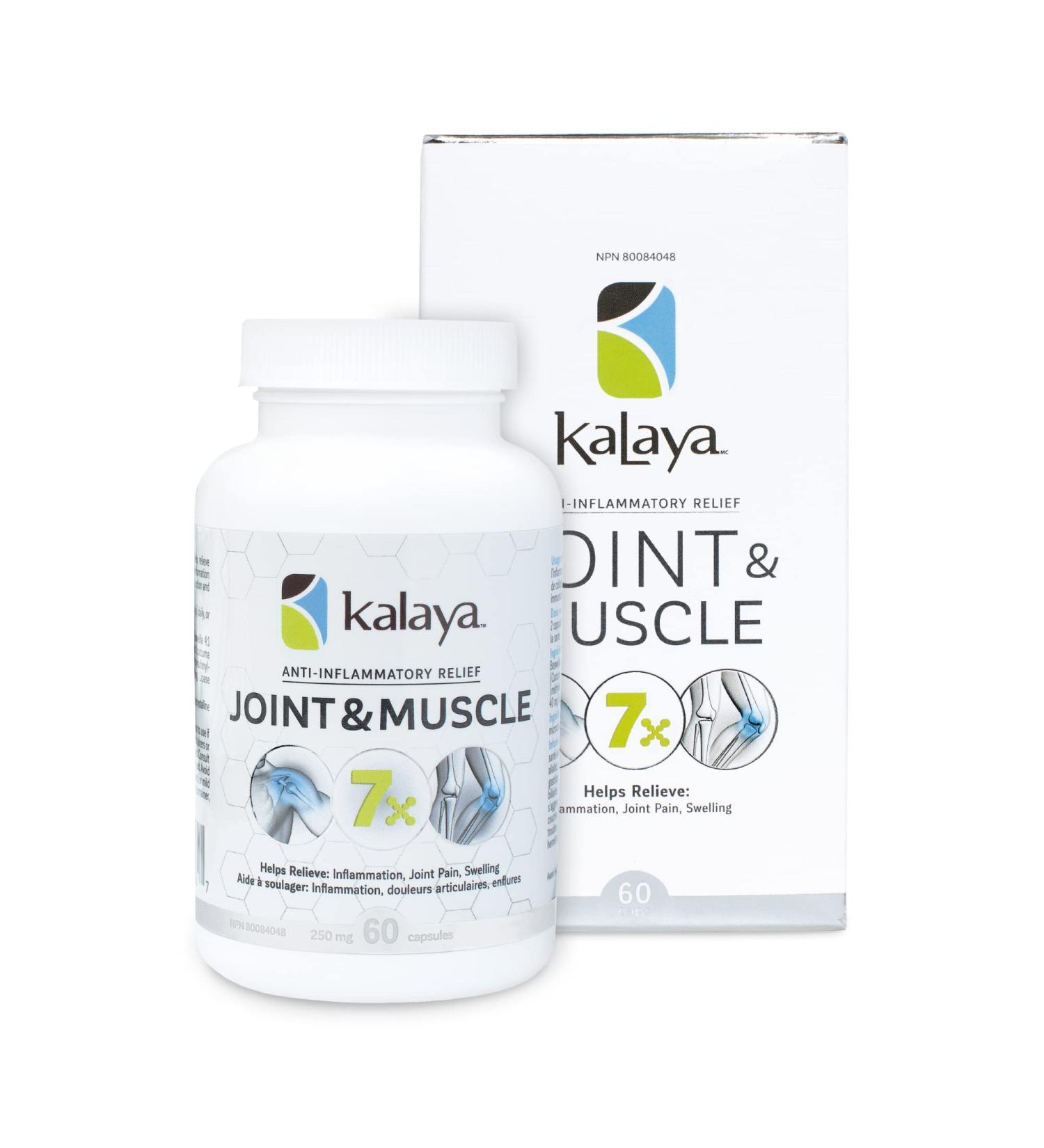 Kalaya 7X Joint Support Supplement - 60 Capsules with Boswellia, Turmeric, MSM, Bromelain, Lipase, and Vitamin C - Buy Online on GoSupps.com