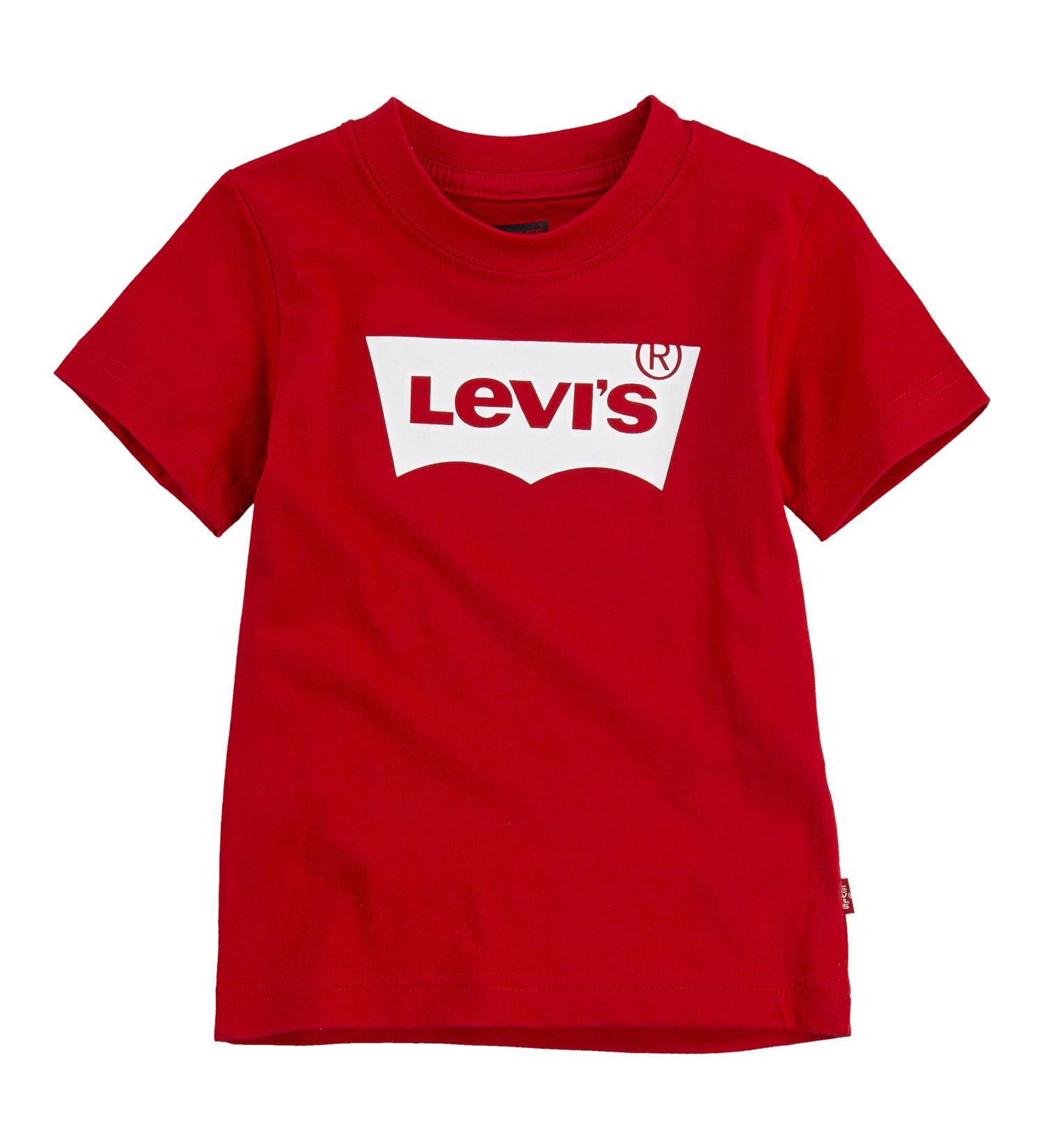 Levi's Kids LVB S/S Batwing Tee - Baby Boys 3 Years (Super Red) - Buy Online on GoSupps.com