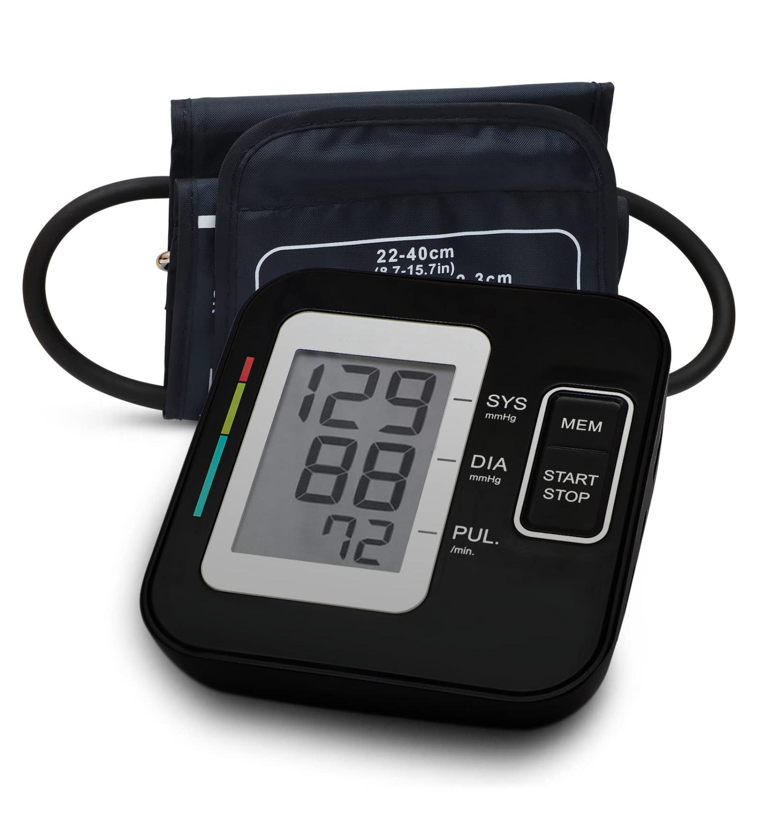 Upper Arm Blood Pressure Monitor - LoviaCare Digital Machine for Home Use - Adjustable Cuff - Large LCD Display - 240 Readings Storage - Buy Online on GoSupps.com
