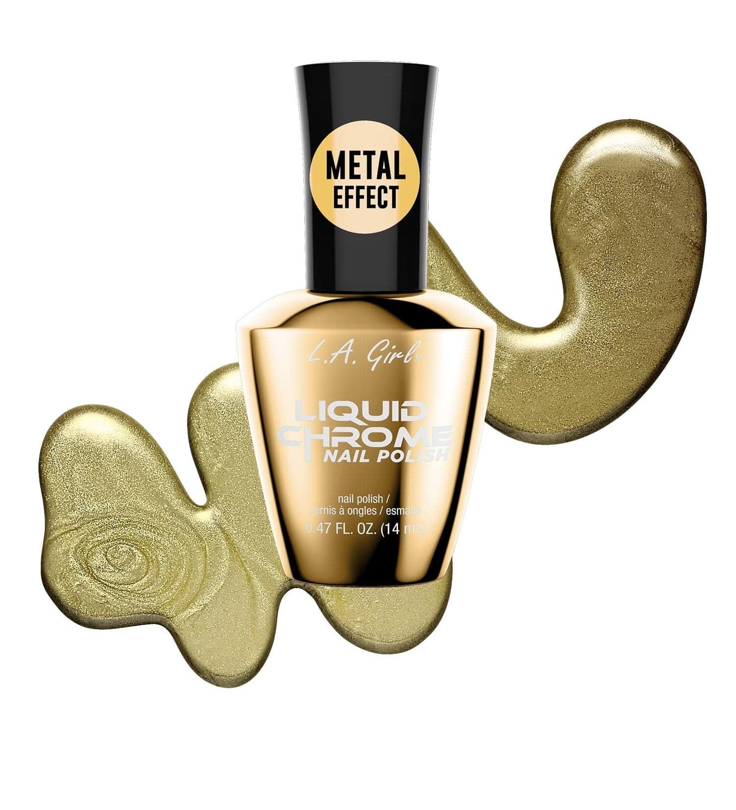 L.A. Girl Liquid Chrome Nail Polish Gold Digger GNL905