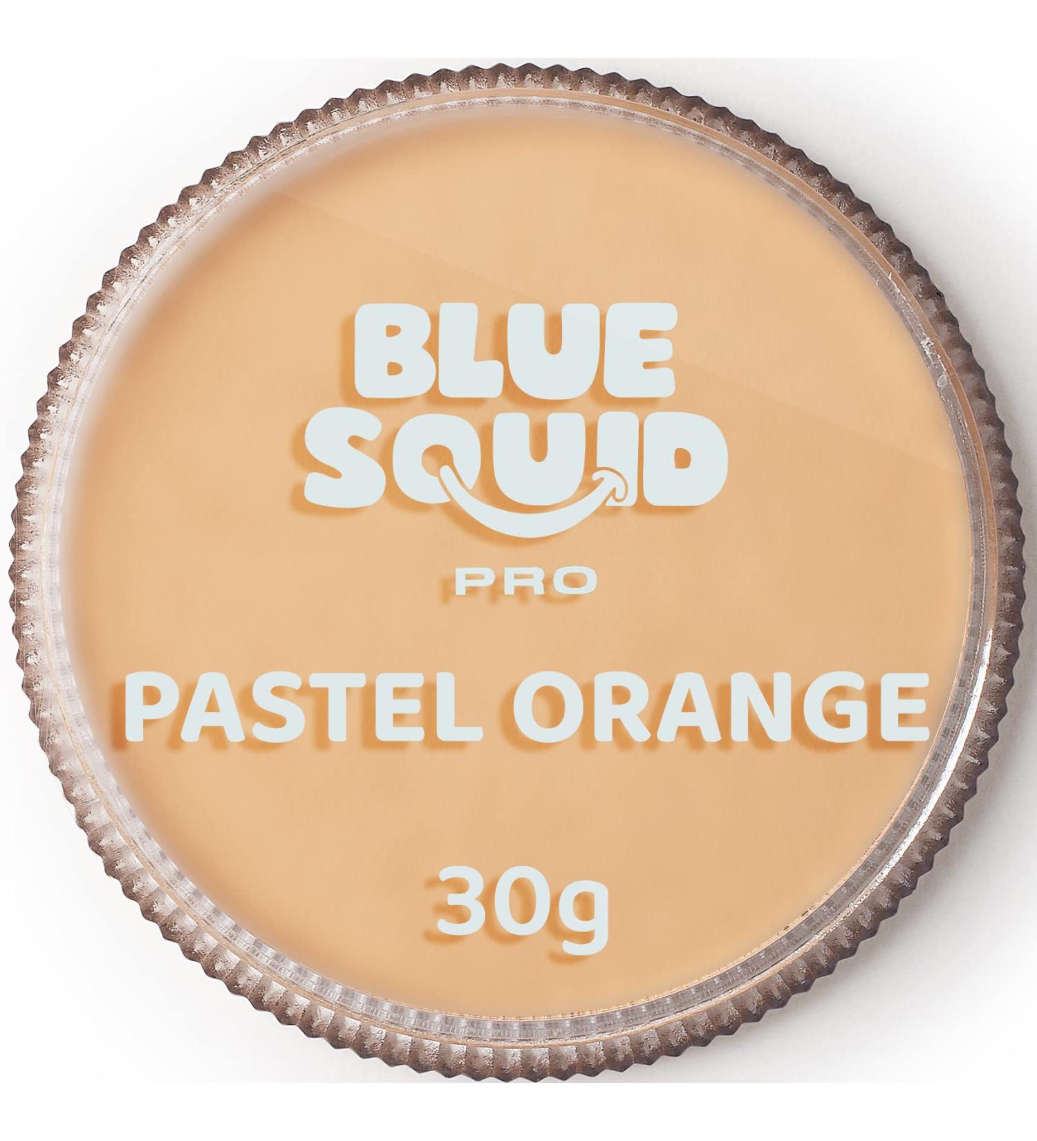 Blue Squid PRO Face Paint - Pastel Orange 30g | Water Activated Professional Body and Face Makeup - Non Toxic Halloween Facepaint for Adults and Kids - Buy Online on GoSupps.com