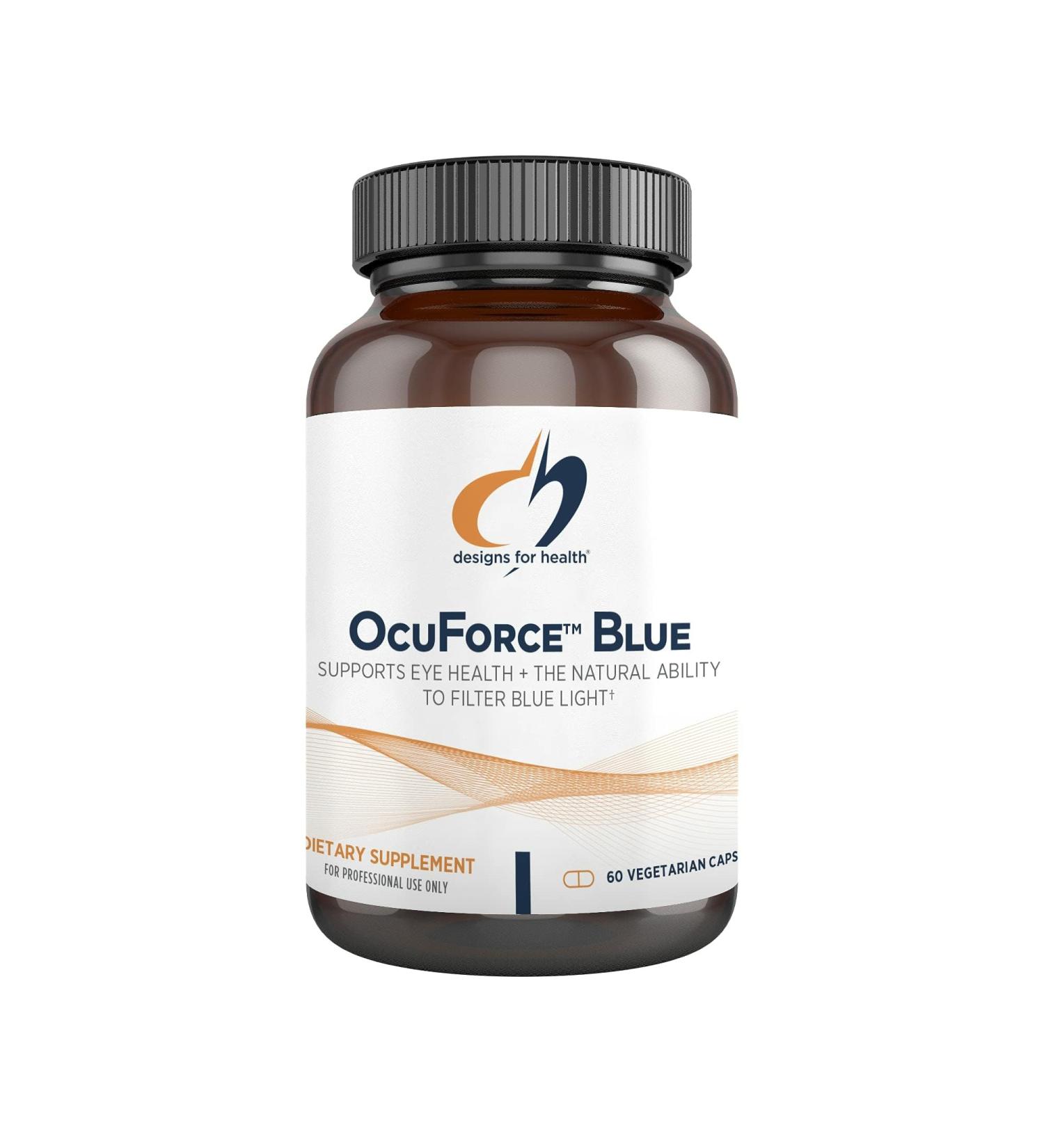 Designs for Health OcuForce Blue - 'Blue Light' Focused Eye Support Supplement with Lutein Zeaxanthin & More - for Teens and Adults (60 Capsules) - Buy Online on GoSupps.com