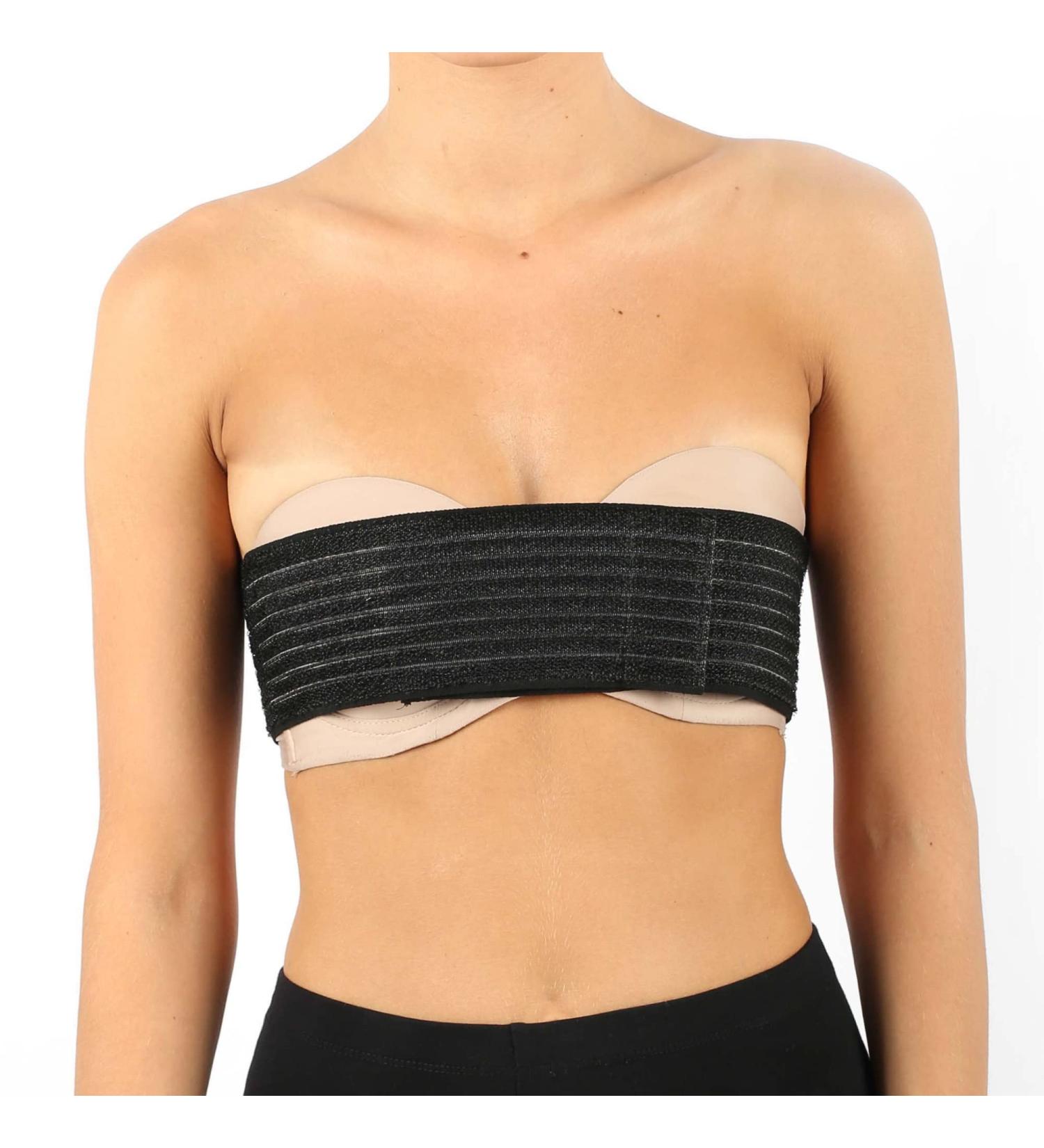 Breast Implant Stabilizer Band - Post Surgery Compression Support Strap (Black) - Buy Online on GoSupps.com