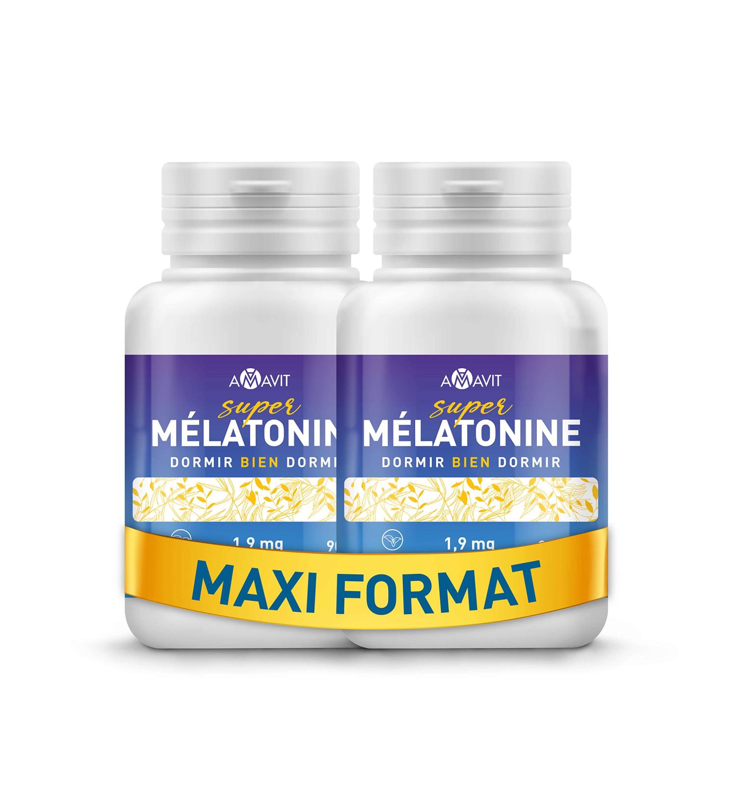 Melatonin 1.9 mg Strong Easy to Swallow Melatonin Highly Bioavailable for Adult Sleep with Adenosine Glycine - Sleep Stamp - Melatonin 180 Gluten/Lactose Free Tablets - Buy Online on GoSupps.com