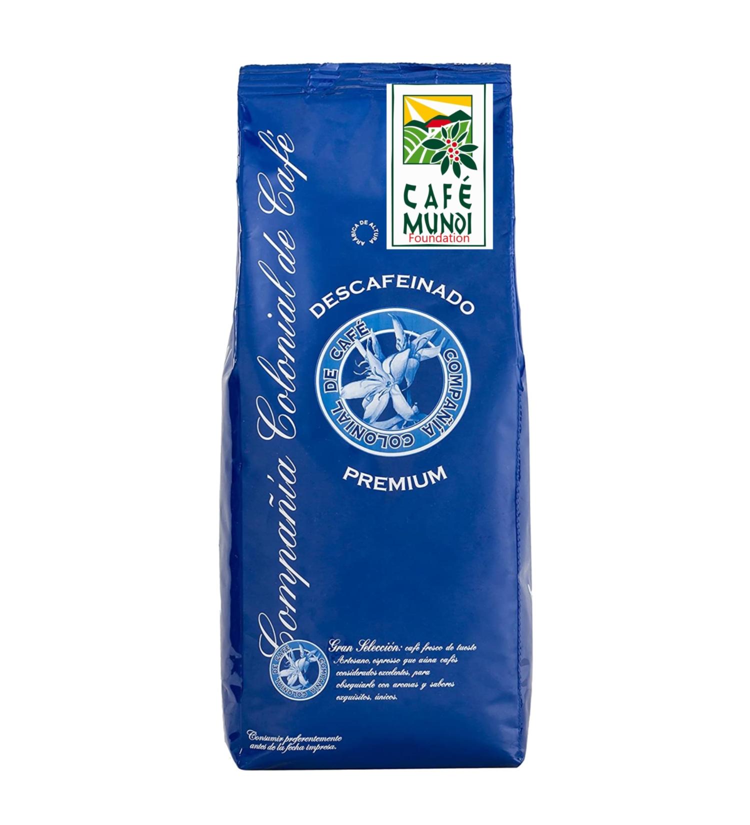 Decaffeinated Coffee Beans 1kg Natural 100% - Intense Espresso Flavor from Colombia and Brazil - Buy Online on GoSupps.com