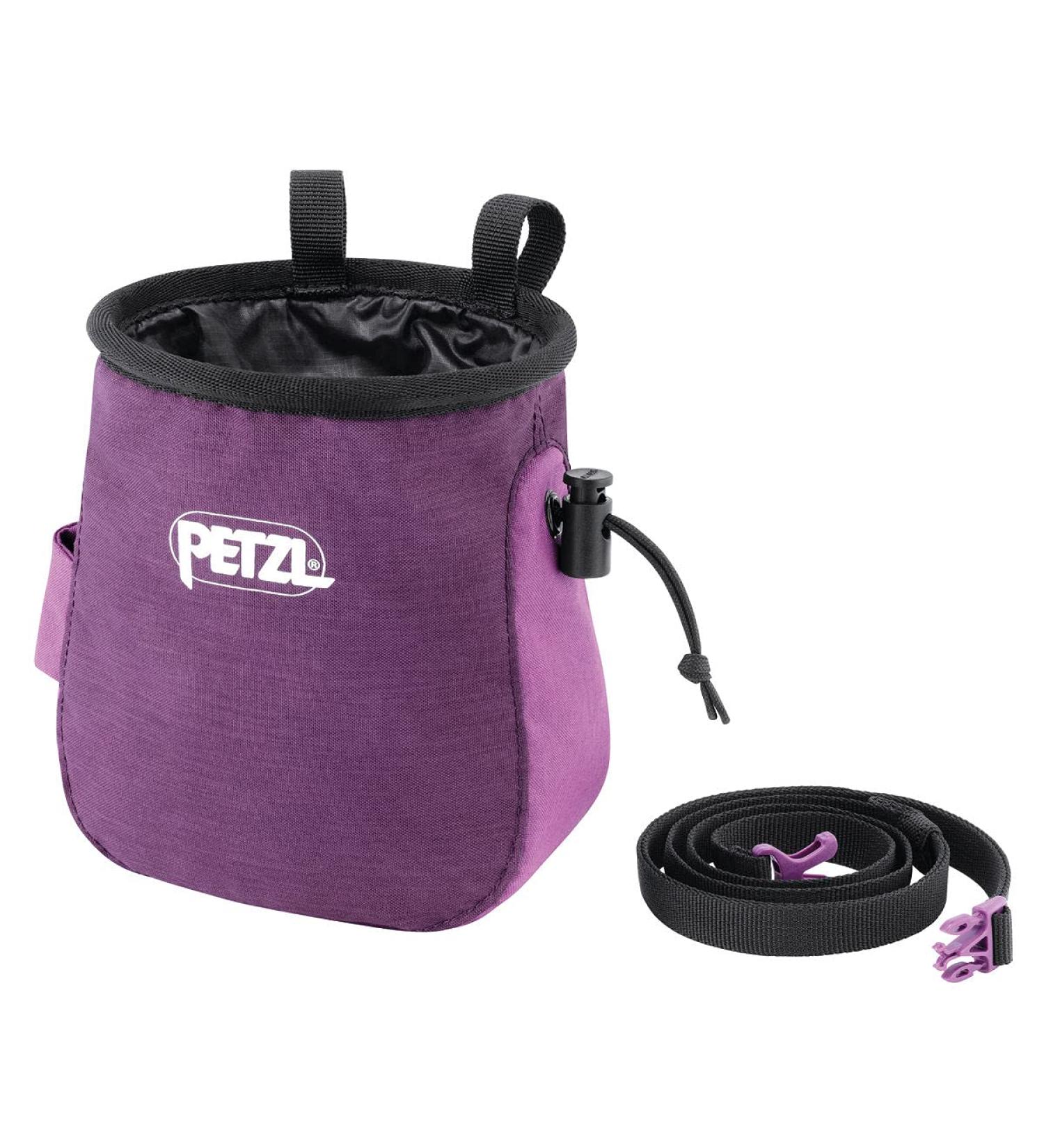 Petzl Saka Large Chalk Bag - Ergonomic Design - Violet - One Size - Buy Online on GoSupps.com