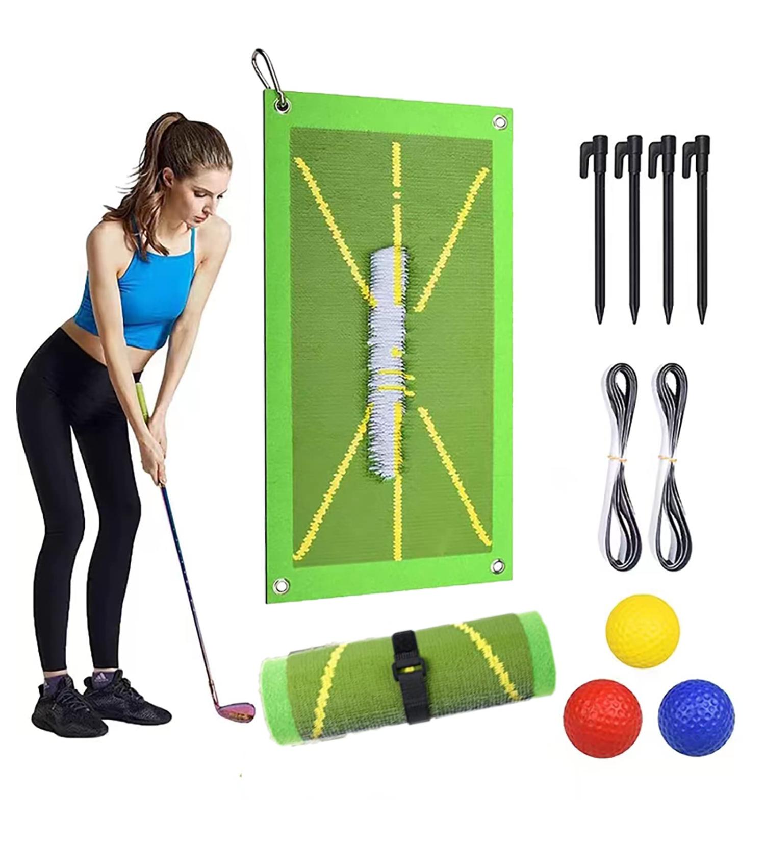 LANJAO Golf Training Mat - Improve Swing Path and Posture | Indoor/Outdoor Golf Practice Mat - Buy Online on GoSupps.com