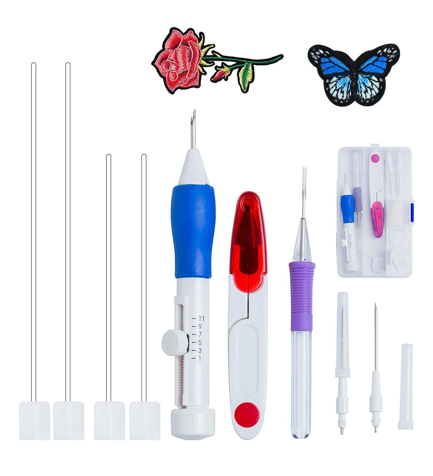 Islmlisa Magic Embroidery Pen Punch Needles Set - DIY Sewing Tool for Threaders - Buy Online on GoSupps.com