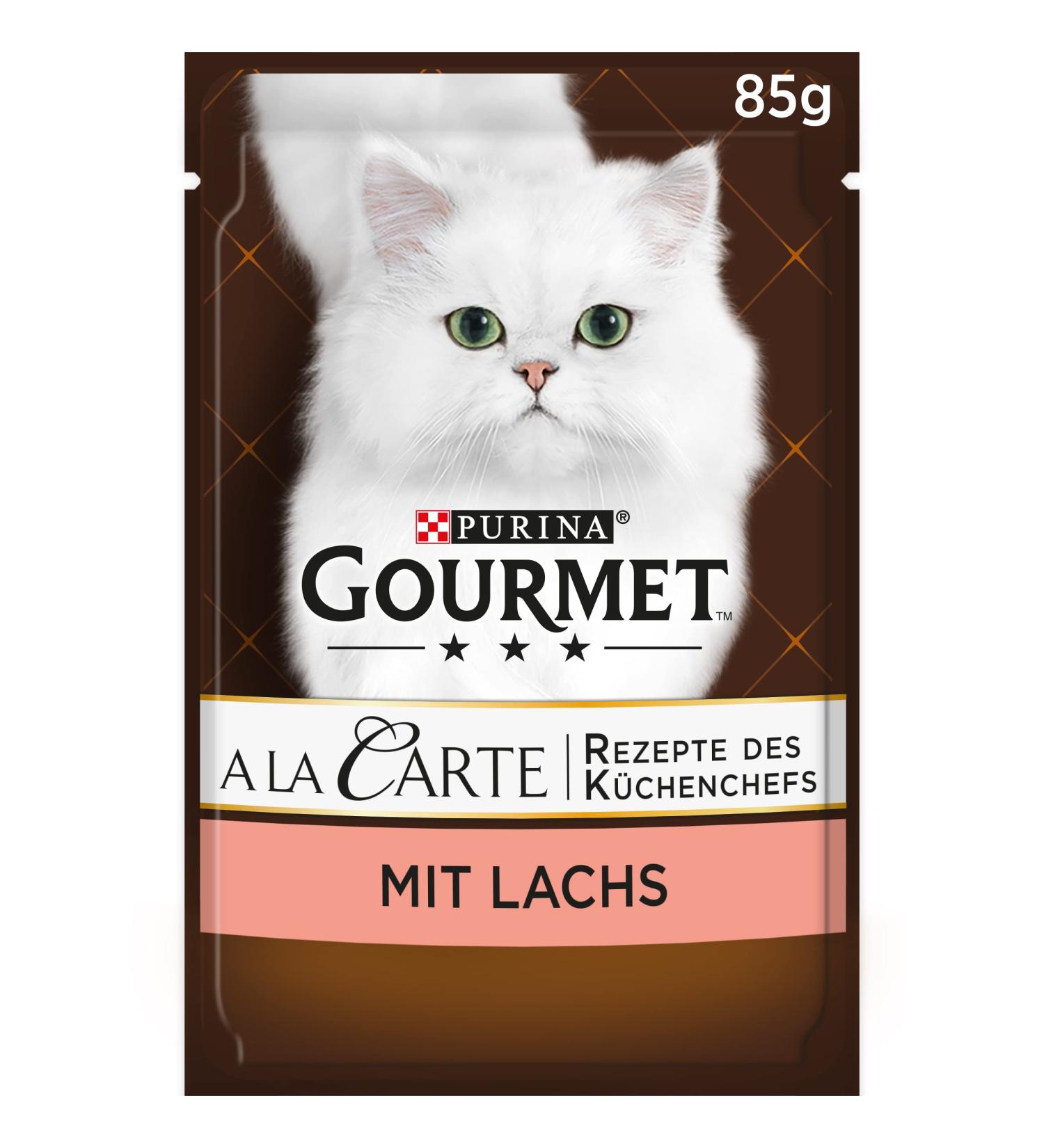 PURINA GOURMET A la Carte Wet Cat Food with Salmon & Vegetables - 26-Pack (85g x 26) - Premium International Shipping - Buy Online on GoSupps.com