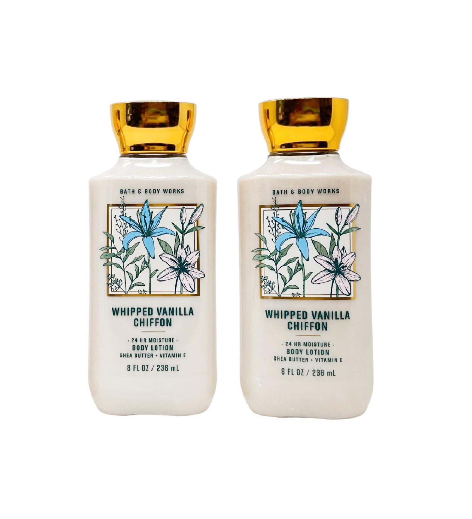 Bath and Body Works Gift Set of of 2 - 8 Fl Oz Lotion - (Whipped Vanilla Chiffon)