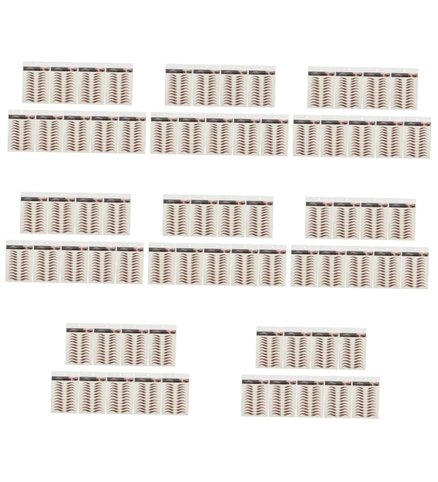 FOMIYES 72 Sheets Waterproof Eyebrow Stickers Water Proof Stickers 6d Eyebrows Stickers 3d Eyebrow Trimming - Buy Online on GoSupps.com