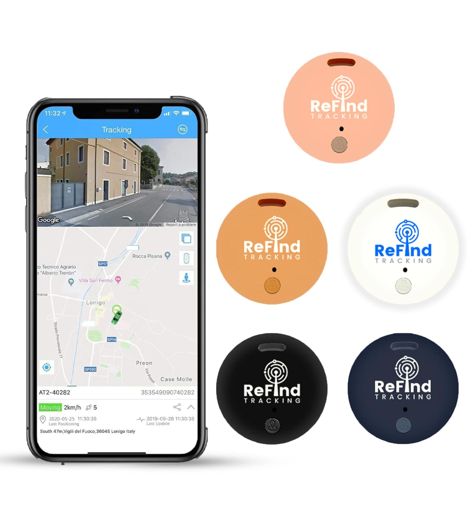 ReFind R2 Smart Tracker. Mini GPS Tag Live Tracking on Free App Bluetooth 5.0. Key Finder Tracker For Luggage Item Finder Dog & Cat Tracker. Compact AIR I TAG For iPhone Android Samsung(Orange) - Buy Online on GoSupps.com
