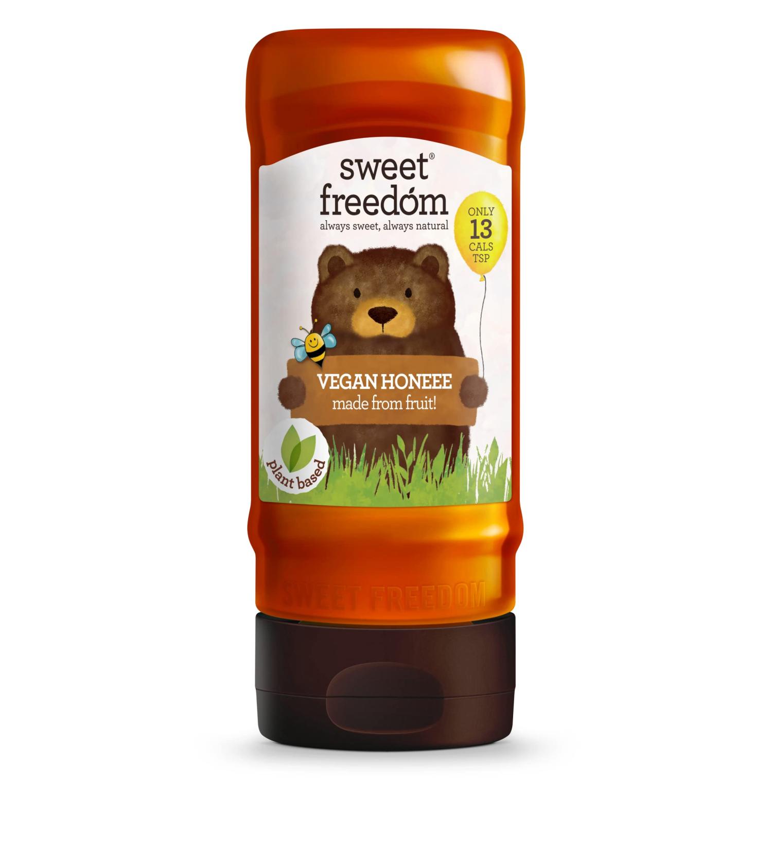 Sweet Freedom Honeee Syrup - 13 Calories Per Teaspoon - Vegan & Plant Based - 350g - Buy Online on GoSupps.com