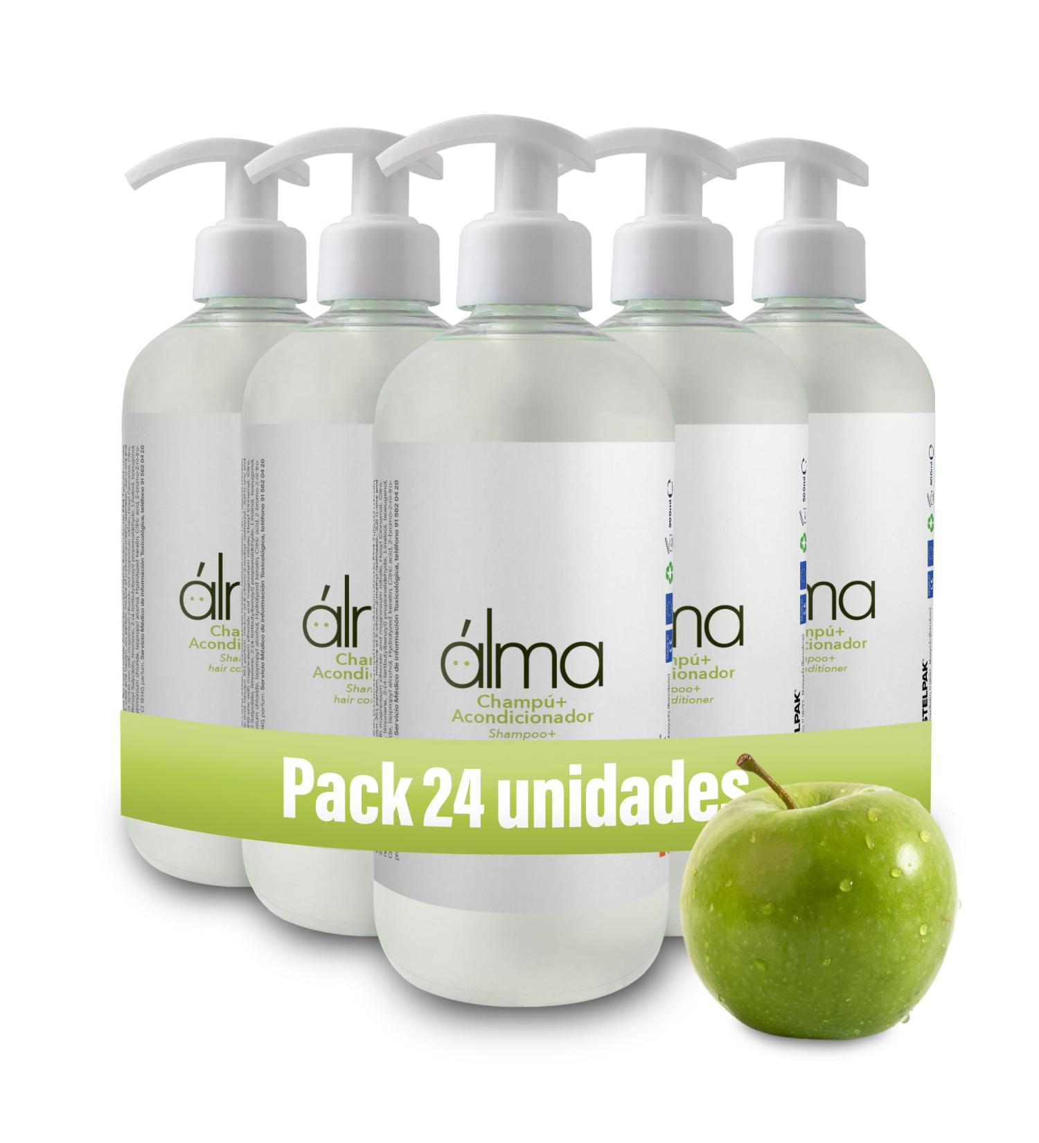 Hostelpak 24 units - Shampoo + Conditioner with 500 ml - Alma Collection