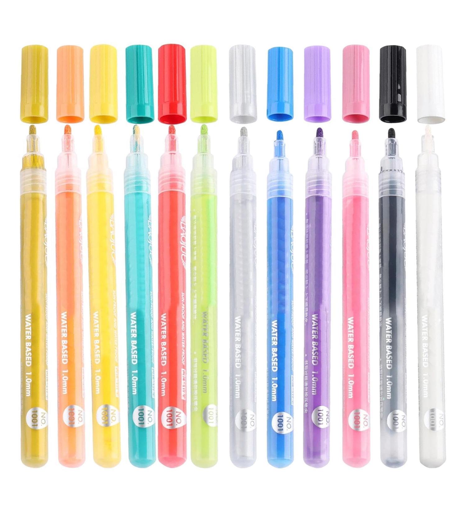 Nail Drawing Pen - 12 Color 3D Nail Drawing Pens Quick Dry Liners Long Lasting Nail Drawing Pen Set No Smell Pens Manicure Pens - Buy Online on GoSupps.com