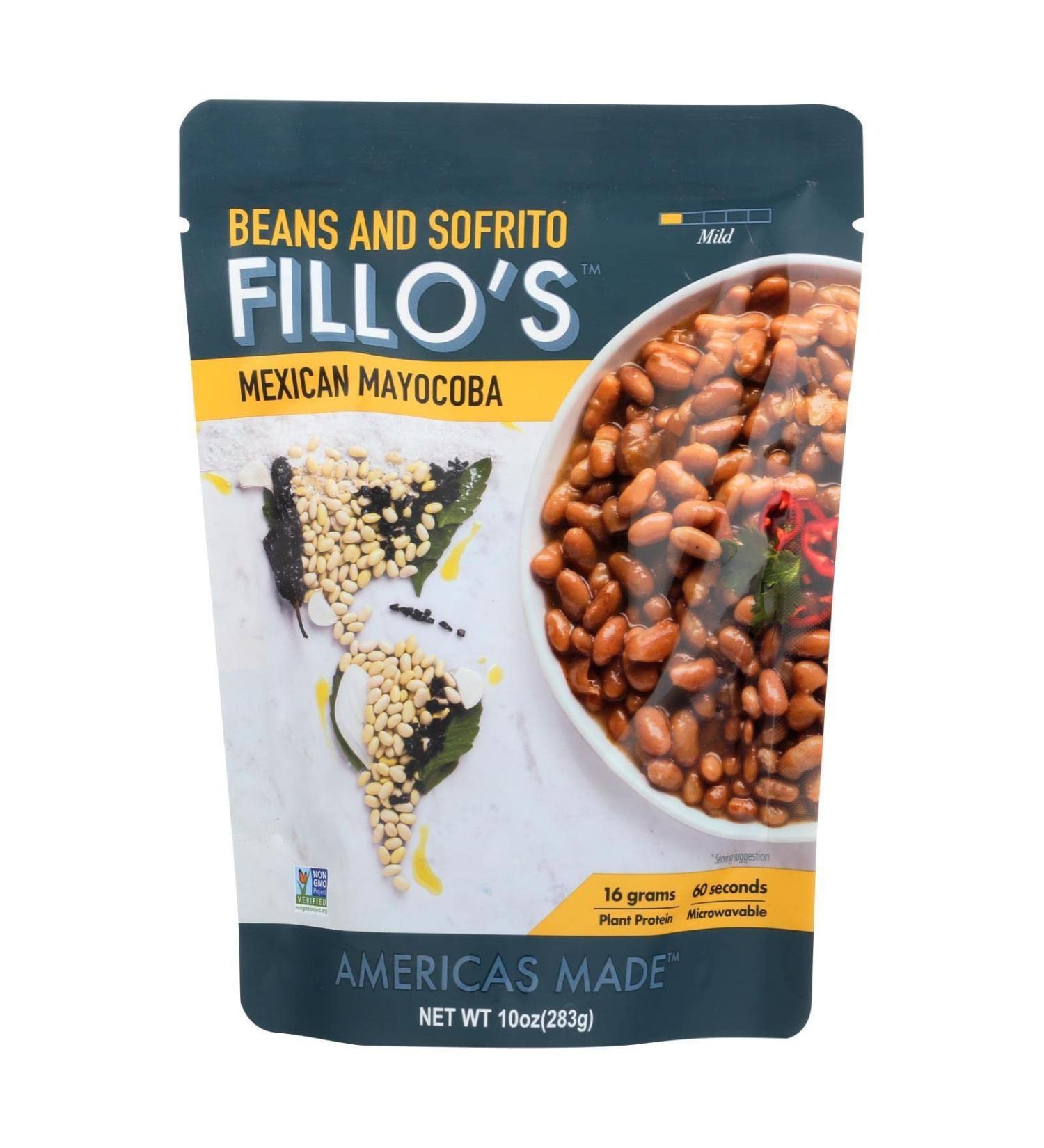 FILLOS Mexican Mayocoba Beans And Sofrito, 10 OZ