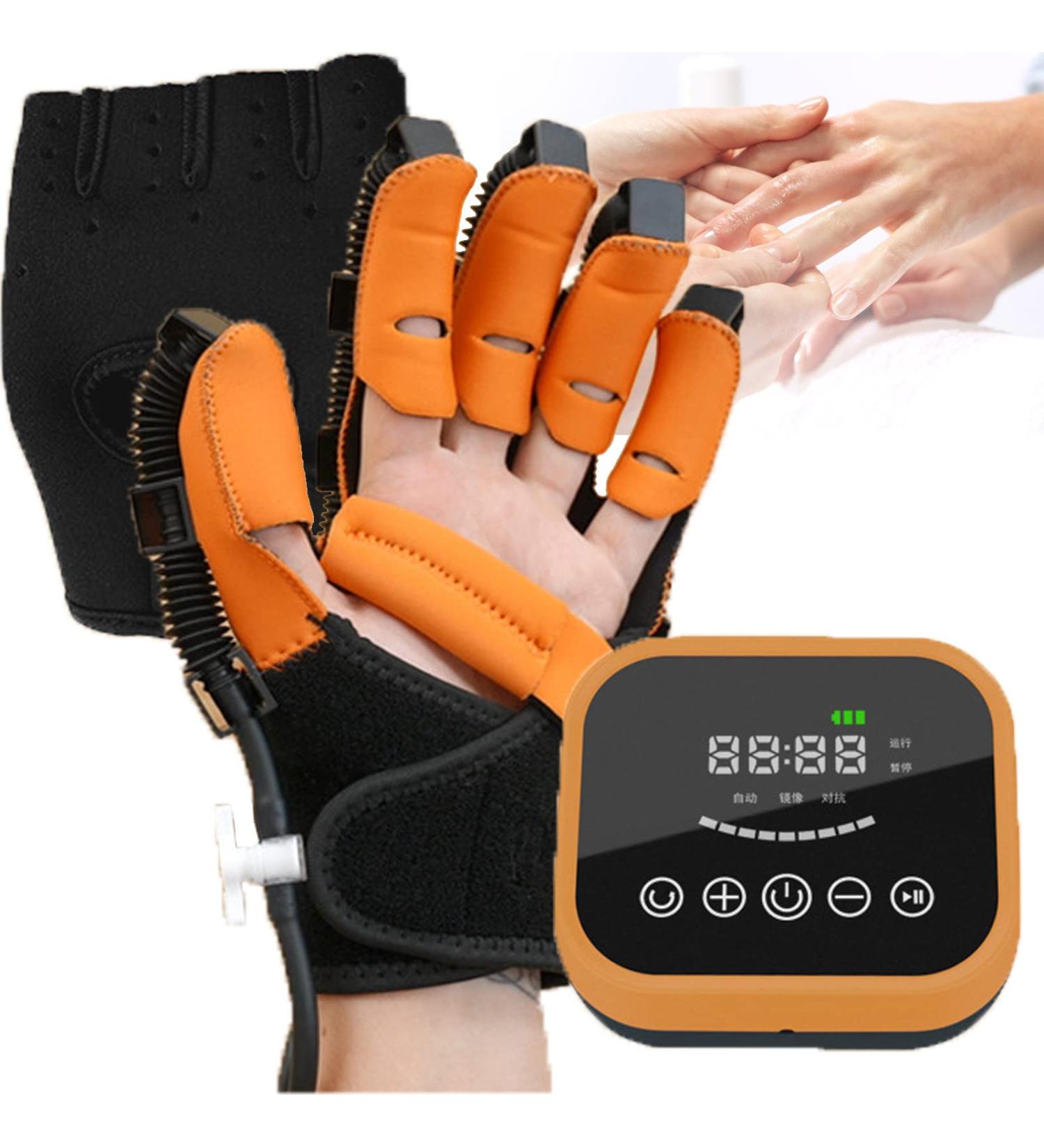 Rehabilitation Robot Gloves - Finger Exerciser & Grip Strength Trainer for Stroke Hemiplegia & Finger Stiffness XL Right-Handed Multi-Mode Training - Buy Online on GoSupps.com