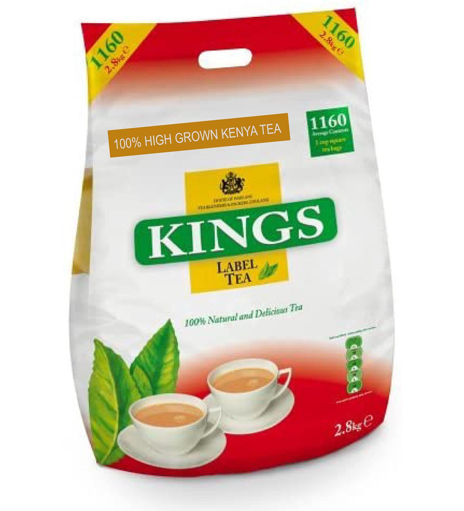 KINGS LABEL TEA 100% KENYA CATERING 1160 TEA BAGS