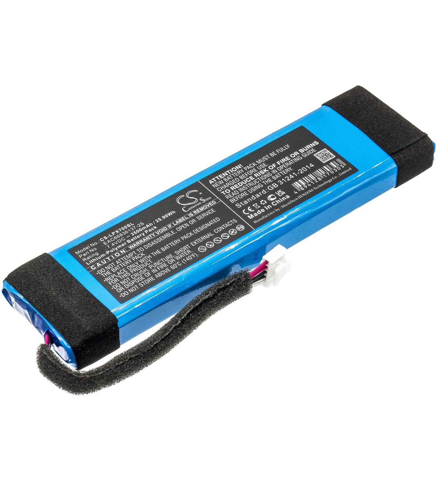 Buy EAC66836137-2S 3500mAh Battery for XBOOM Go PL7 - 7.4V Compatible Replacement | Fast International Shipping - Buy Online on GoSupps.com