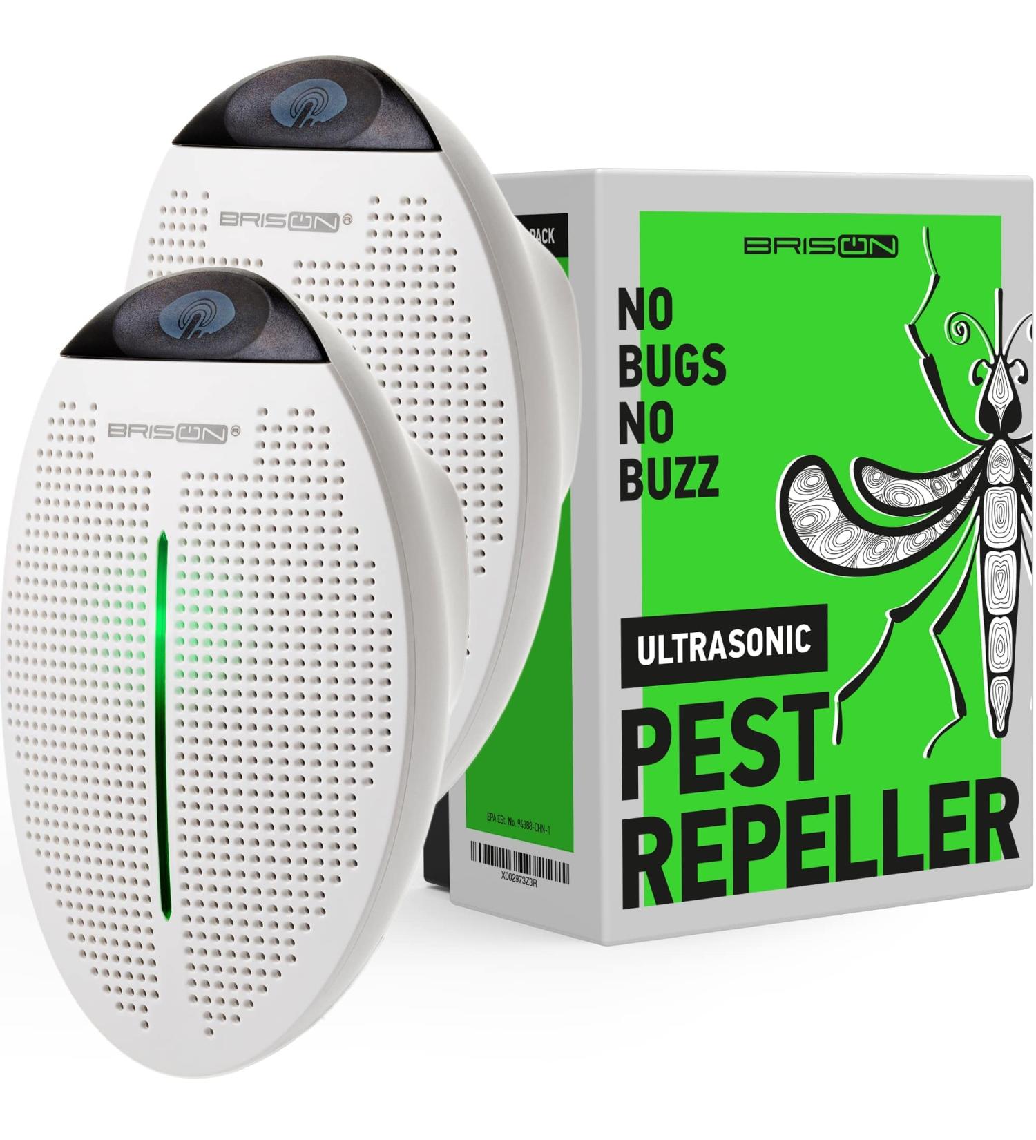 Ultrasonic Pest Repeller - 2 Pack Indoor Plug-in Pest Control Device for Home, Office, Hotel, Warehouse - Buy Online on GoSupps.com