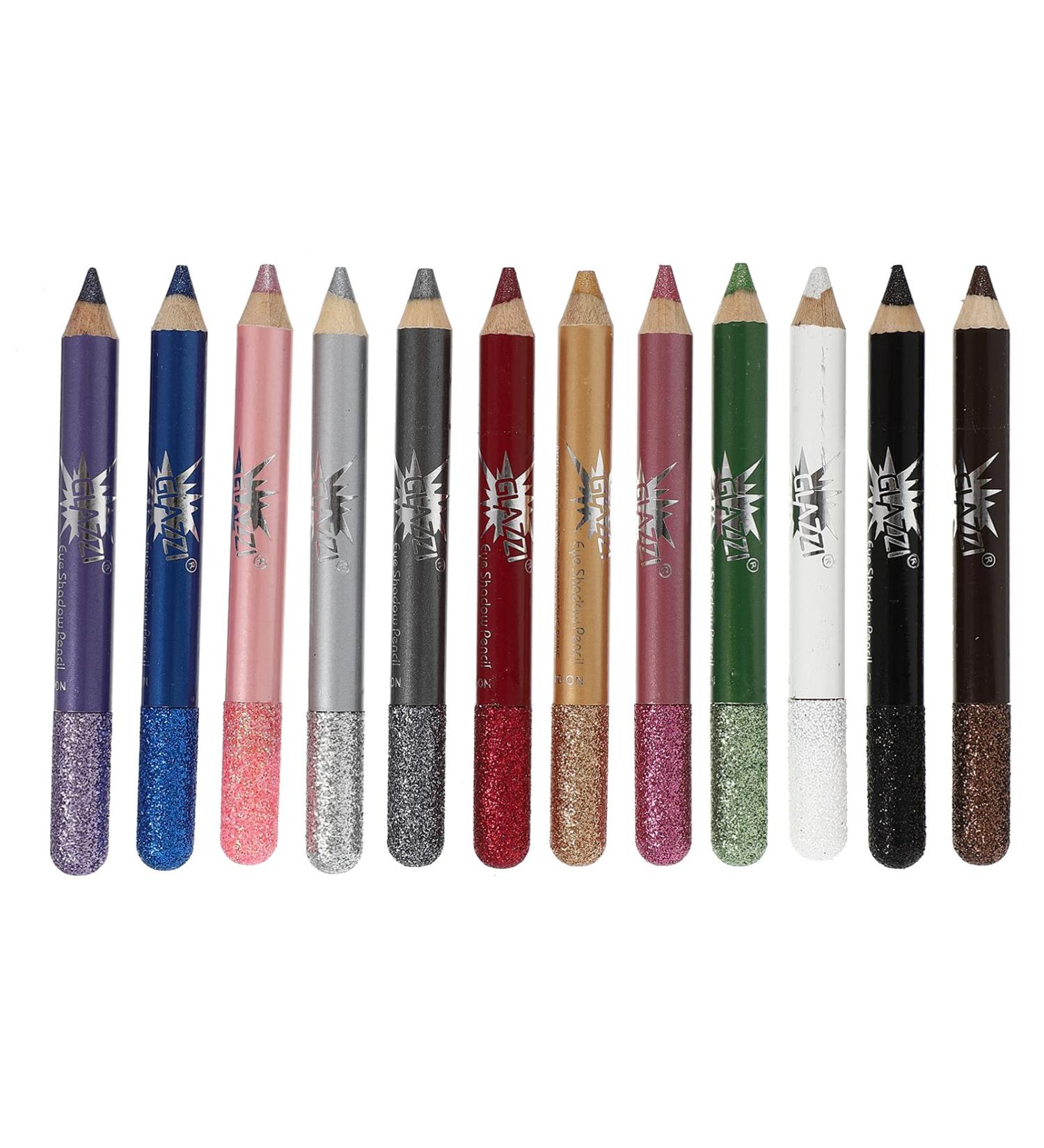Beatifufu 12pcs Pearlescent Eyeshadow Pencil Eye Shadow Pen Makeup Eyeshadow Pencil Eye Makeup Crayon Wood - Buy Online on GoSupps.com