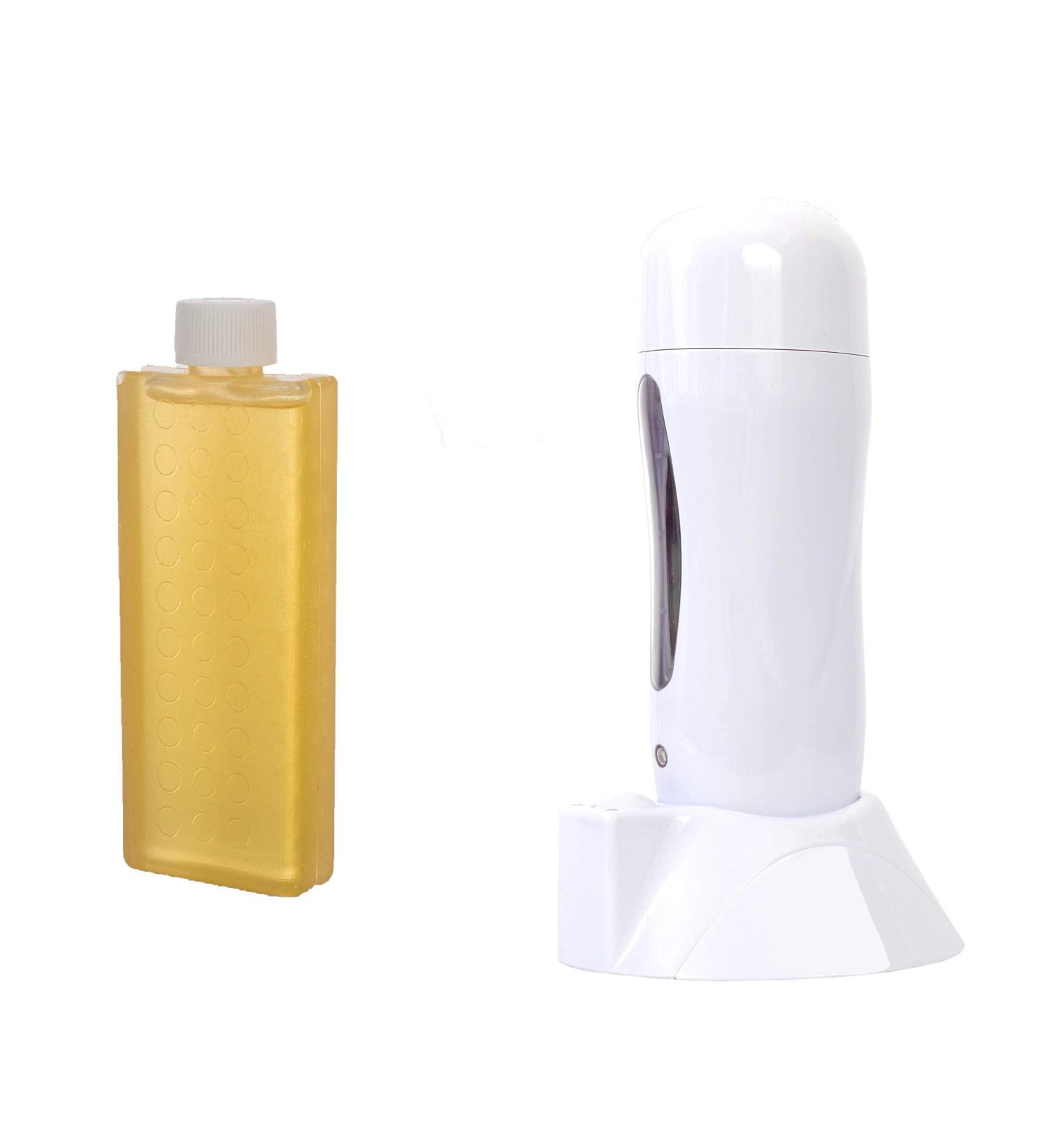 Buy Sugaring Canane Sugar Heating Station - Roll-On System for Waxing & Sugar Cartridges | Includes 100 Fleece Strips Silver Spray & Body Cleanser | International Shipping Available - Buy Online on GoSupps.com