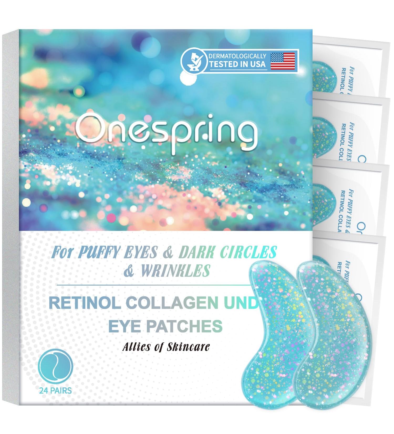 Under Eye Patches for Puffy Eyes - 24 Pairs Retinol Collagen Gel Pads Anti-Aging Eye Masks for Wrinkle Reduction & Moisturizing - Fast International Shipping - Buy Online on GoSupps.com