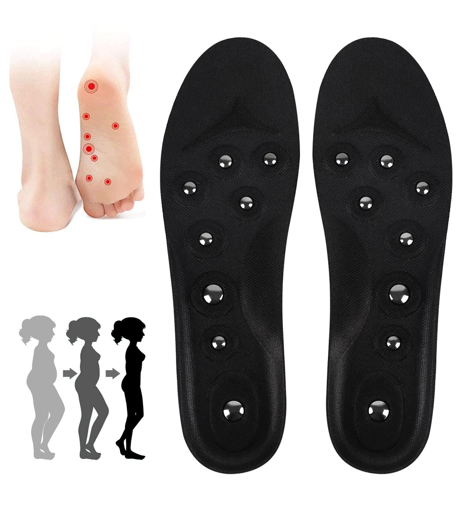 Yewrrite 2PC Magnetic Shoe Inserts | Acupressure Massage Insoles for Circulation & Fatigue Relief | International Shipping Available - Buy Online on GoSupps.com