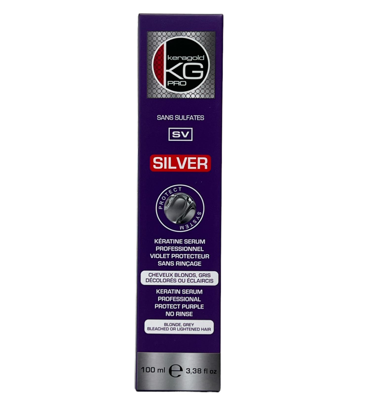 KERAGOLD SILVER SERUM BLONDE GREY BLEACHED OR LIGHTENED HAIR
