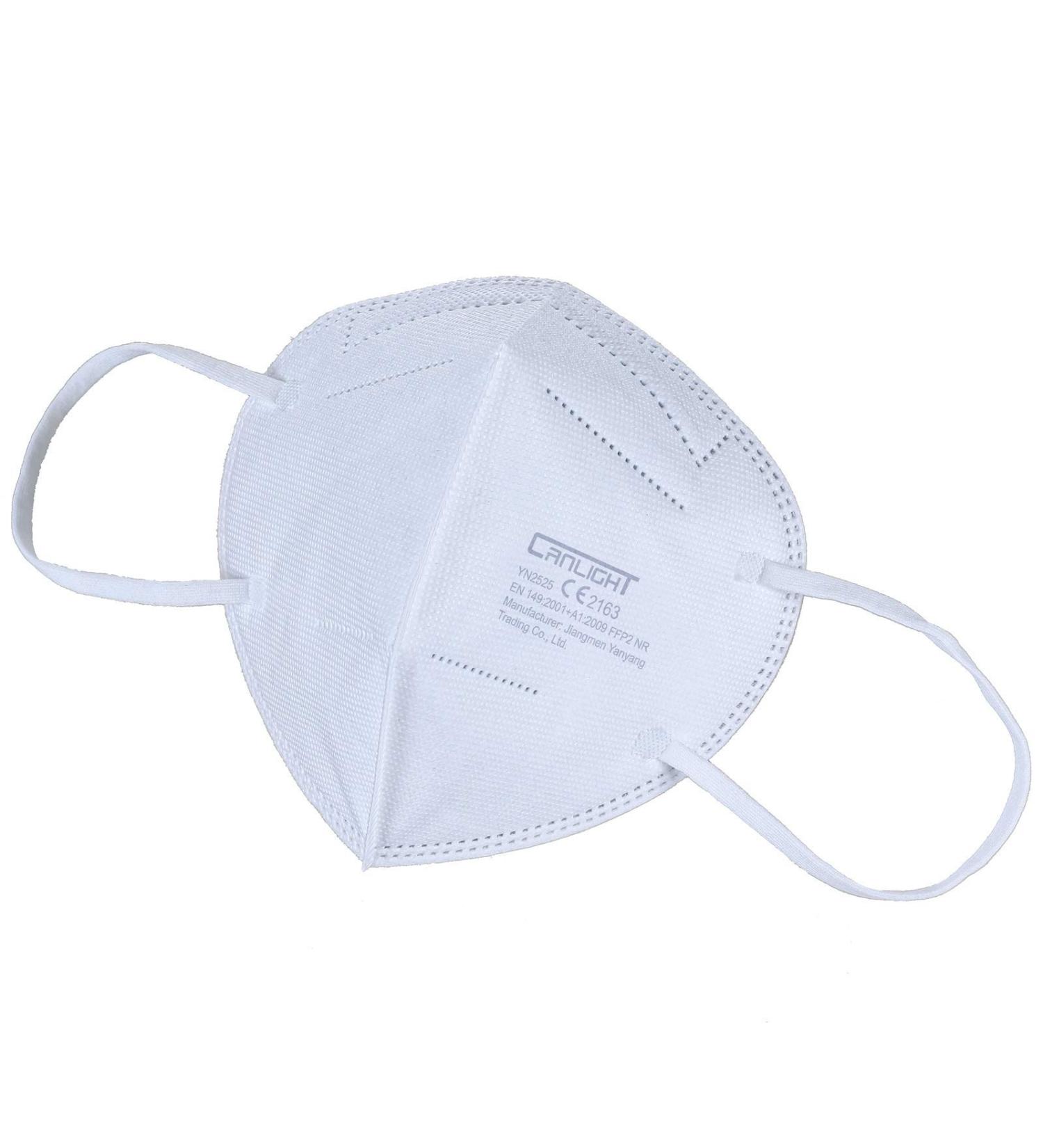 CRD Light FFP2 Masks - 100 Pieces | 5-Layer Breathable Respirator | White Face Masks for International Shipping - Buy Online on GoSupps.com