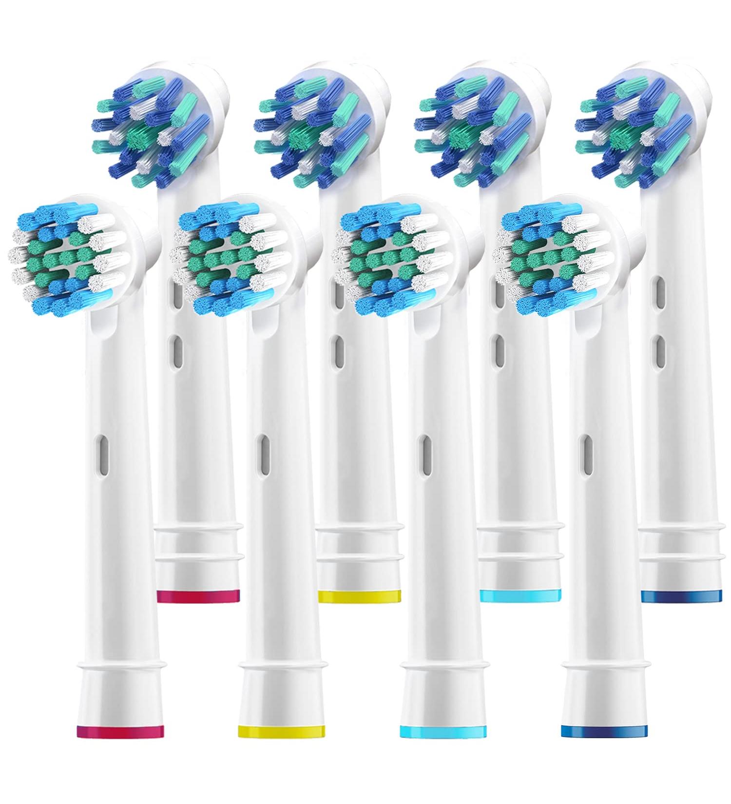 8 Pack Variety Electric Toothbrush Replacement Brush Heads - Easy Cleaning for Kids & Adults, Compatible with Top Brands - Buy Online on GoSupps.com