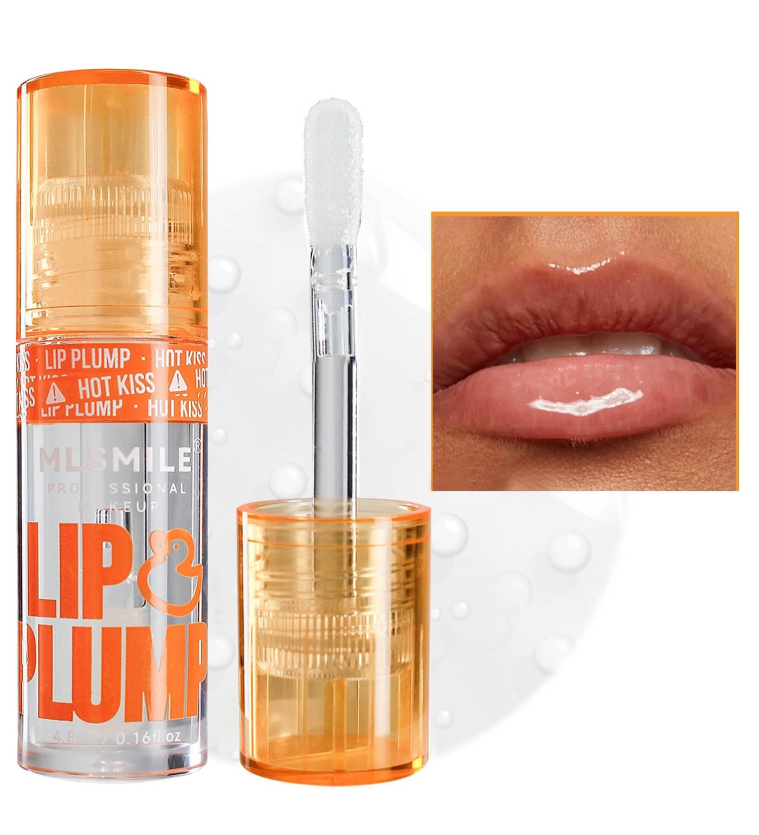 Clear Lip Gloss & Lip Oil | High Pigment Plumping Gloss with Ginger | Moisturizing Vegan Lip Care for Girls & Ladies - 0.98 Fl Oz - Buy Online on GoSupps.com