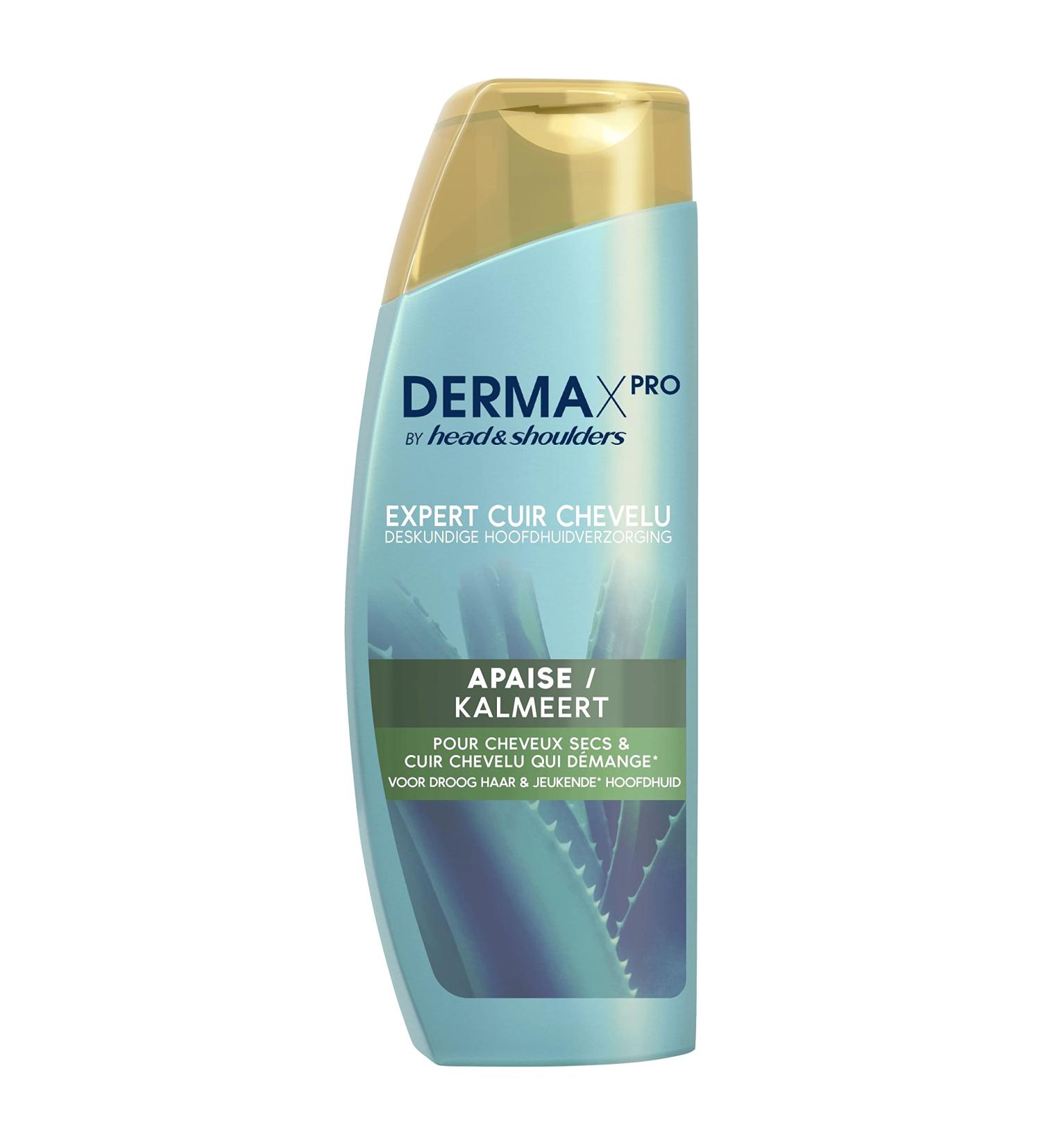 DERMAxPRO by Head & Shoulders APAISE Soothing Anti-Dandruff Shampoo For Dry Hair and Itchy Scalp With Cactus Extract Aloe Vera and Vitamin E 6x225 ml - Buy Online on GoSupps.com
