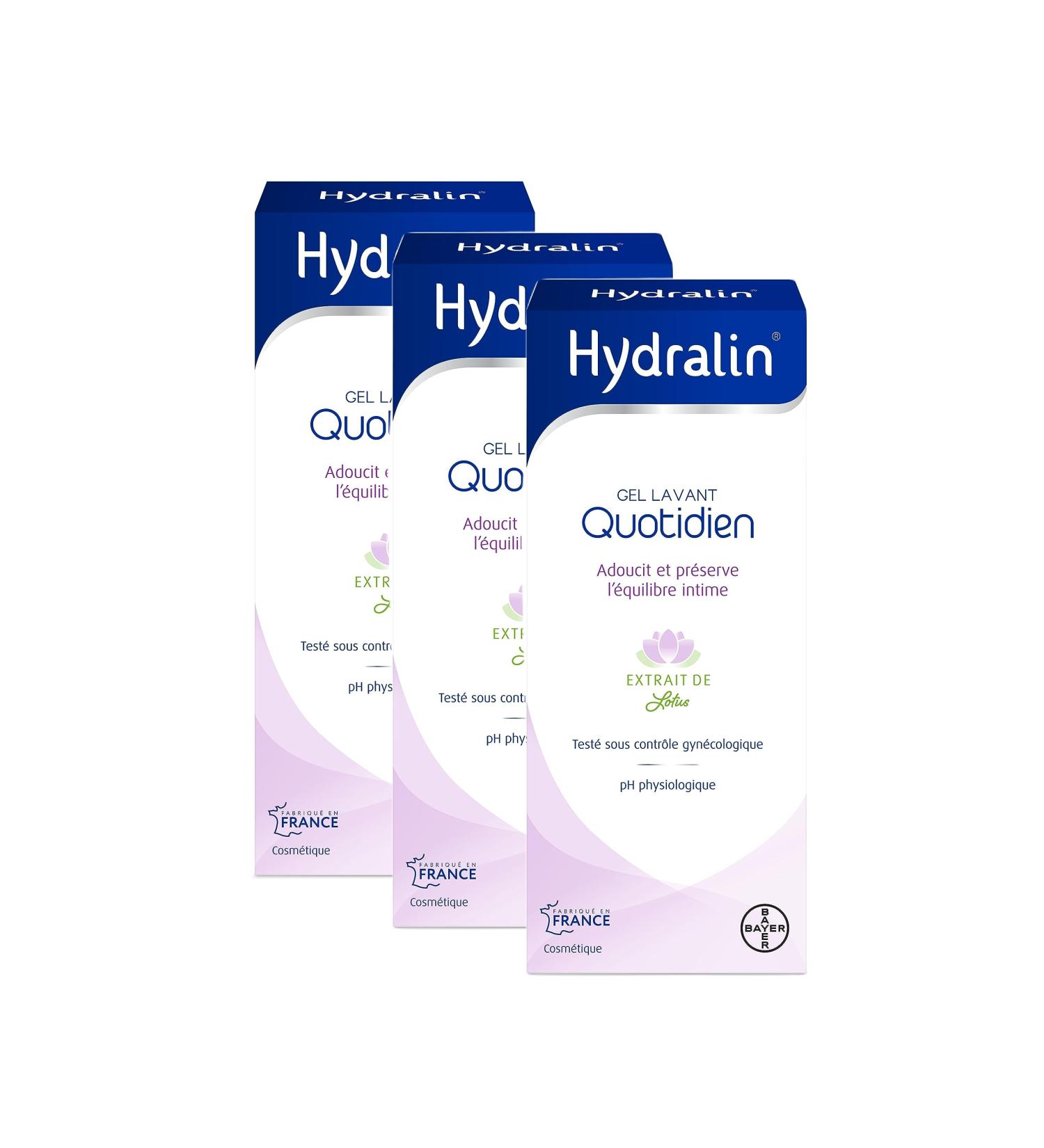 Hydralin Quotidien Daily intimate cleansing gel - Cosmetic - Softens and preserves intimate balance - Lotus extract - Tes - Buy Online on GoSupps.com