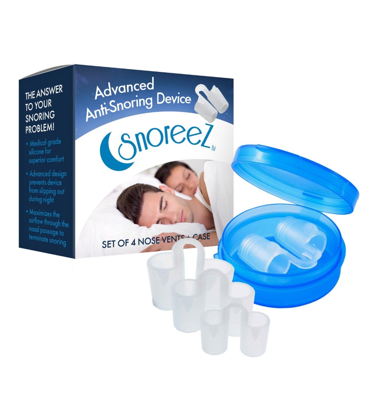 SnoreeZ(TM) Anti-Snore Premium Nose Vent - Stop Snoring Naturally with this Effective Device - Set of 4 - Buy Online on GoSupps.com