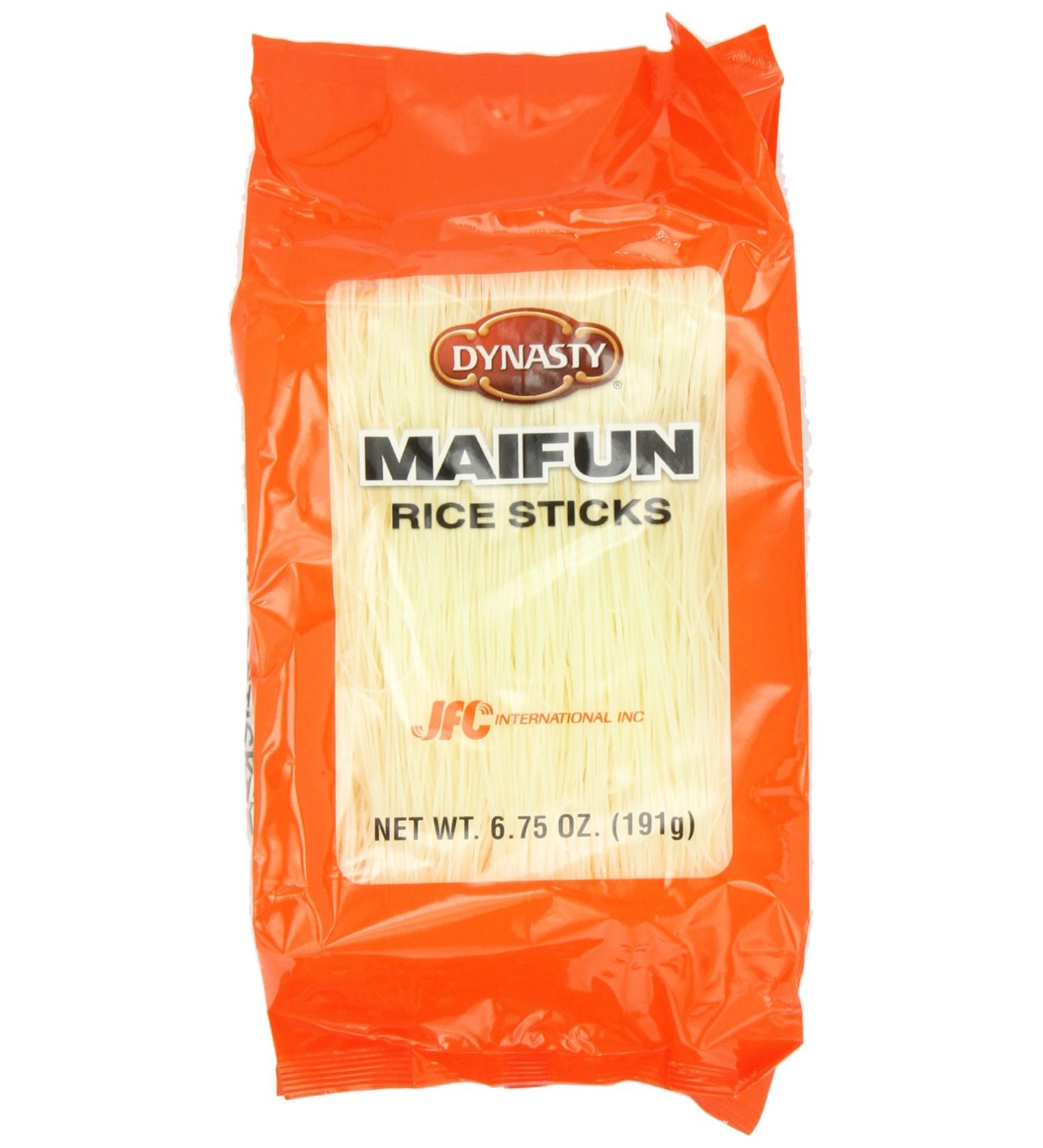 Dynasty Maifun Rice Stick - 6.75 oz (Pack of 12) | Premium Gluten-Free Noodles - Buy Online on GoSupps.com