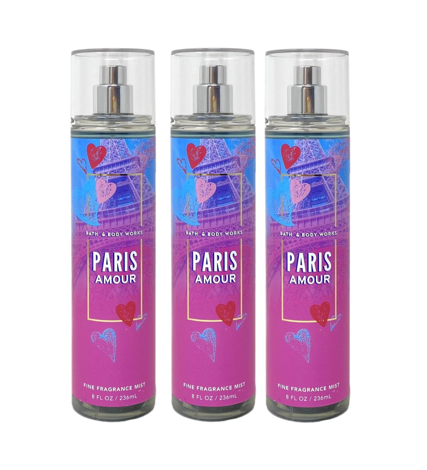 Bath and Body Work Paris Amour 3 Pack Fine Fragrance Mist Bundle - Buy Online on GoSupps.com