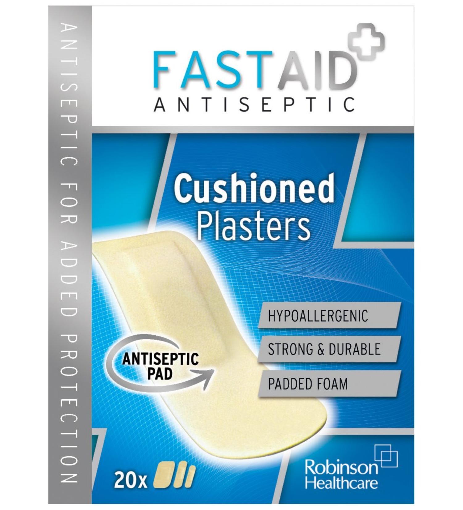 Fast Aid Cushioned Plasters 20 Count (Pack of 1)