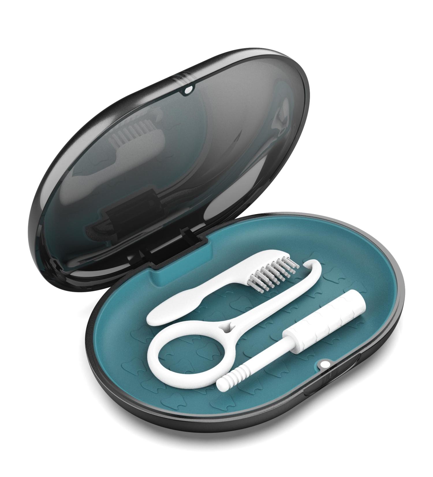 Portable Lammcou Braces Case | Dental Travel Container for Bite Mouthguards & Sports Protection Tools - Buy Online on GoSupps.com