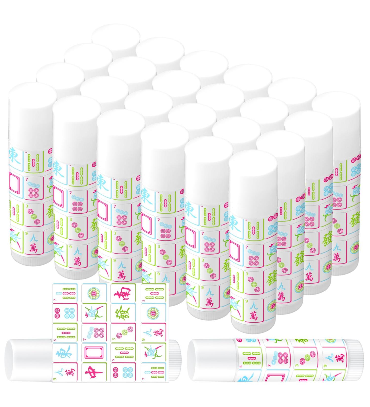 Leelosp 24 Pcs Mahjong Gifts for Women Lip Balm Bulk Mahjong Lovers Gifts Accessories Mah Jong Party Favors Chinese Funny Ideal for Office Home Birthday - Buy Online on GoSupps.com