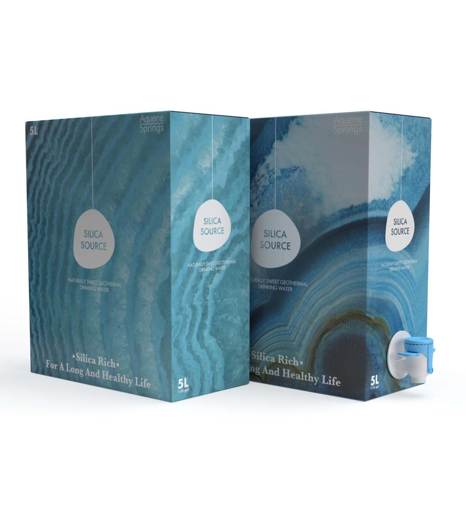 Aquene Springs Silica Source Water, Pure, Silica-Rich Geothermal Water for Daily Hydration, Naturally Filtered, Deuterium Depleted, pH 8., Promotes Cardiovascular Health, Pain Relief, and Anti-Aging Water 169.07 Fl Oz (Pack  - Buy Online on GoSupps.com