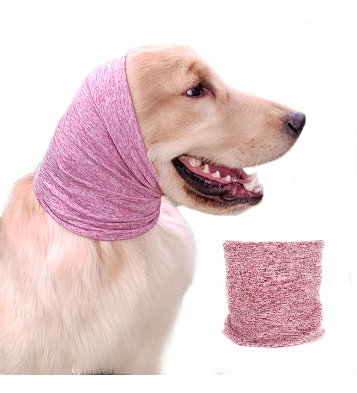 Pattepoint Die Muffs | Noise Protection Earmuffs for Dogs & Cats | Comfortable Anxiety Snood & Hoodie - Rosa L - Buy Online on GoSupps.com
