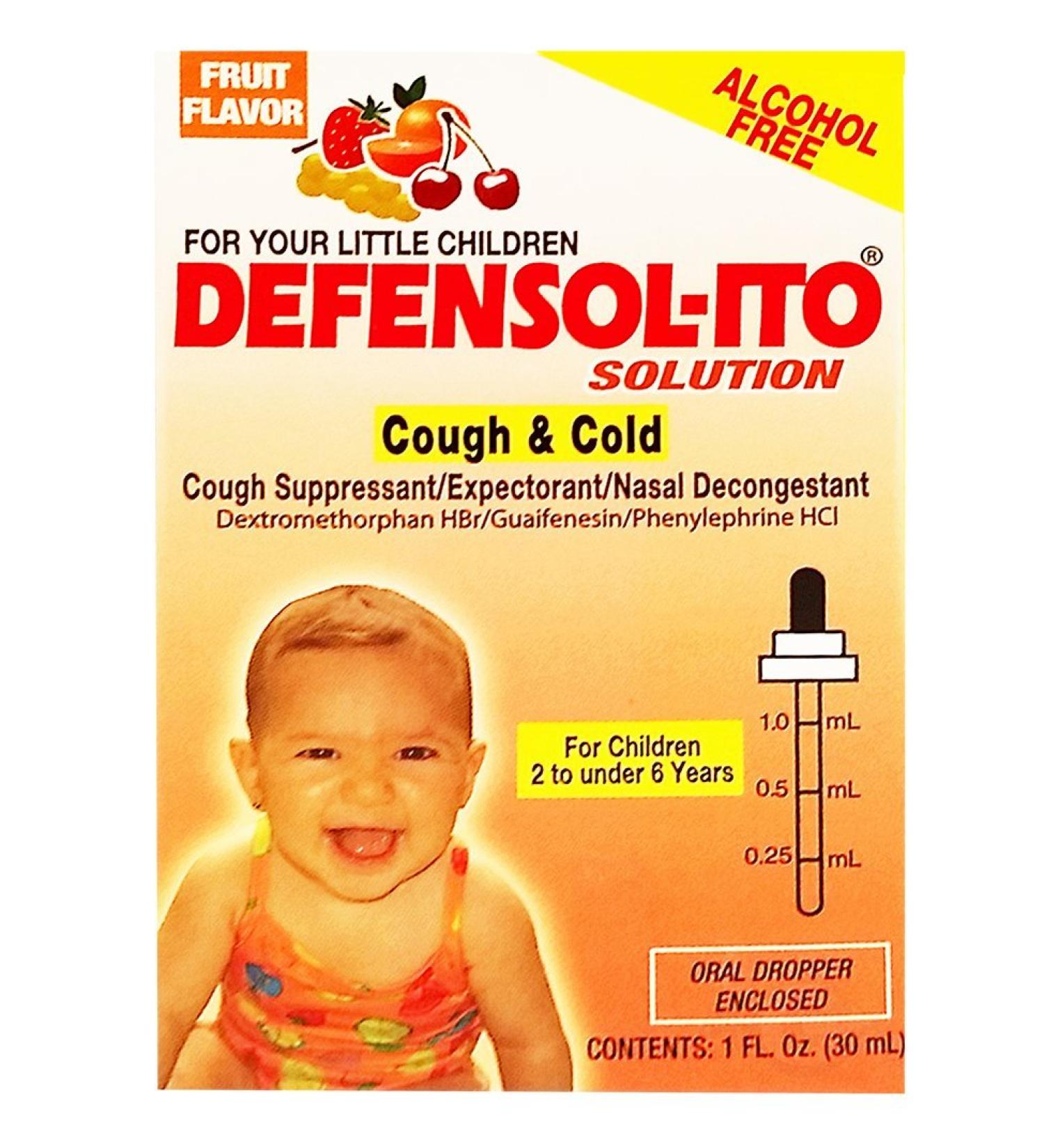 Defensol-ito Fruit Flavor Infants Cough 1 oz fl - Jarabe para la TOS Infantil (Pack of 1) - Buy Online on GoSupps.com