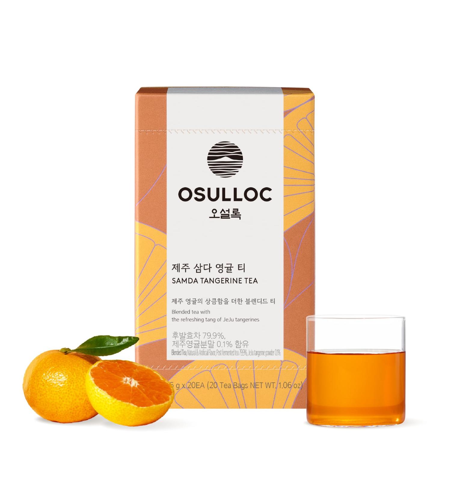 Osulloc Tangerine Tea - Premium Jeju Tea Blend 20 Tea Bags (30g) - Elevate Your Tea Experience - Buy Online on GoSupps.com