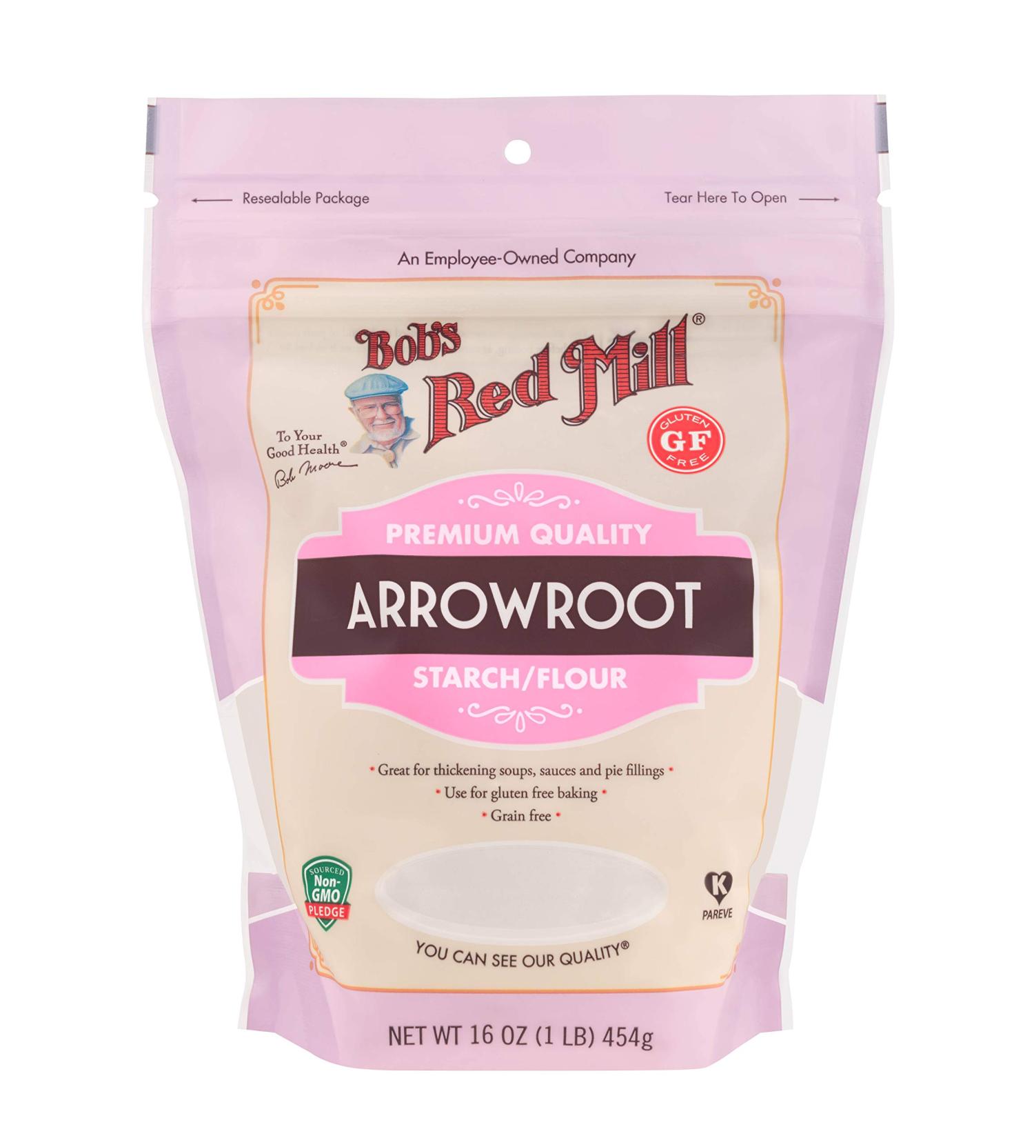 Bob's Red Mill Arrowroot Starch Flour - Gluten Free 16 oz | Premium Cooking & Baking - Buy Online on GoSupps.com