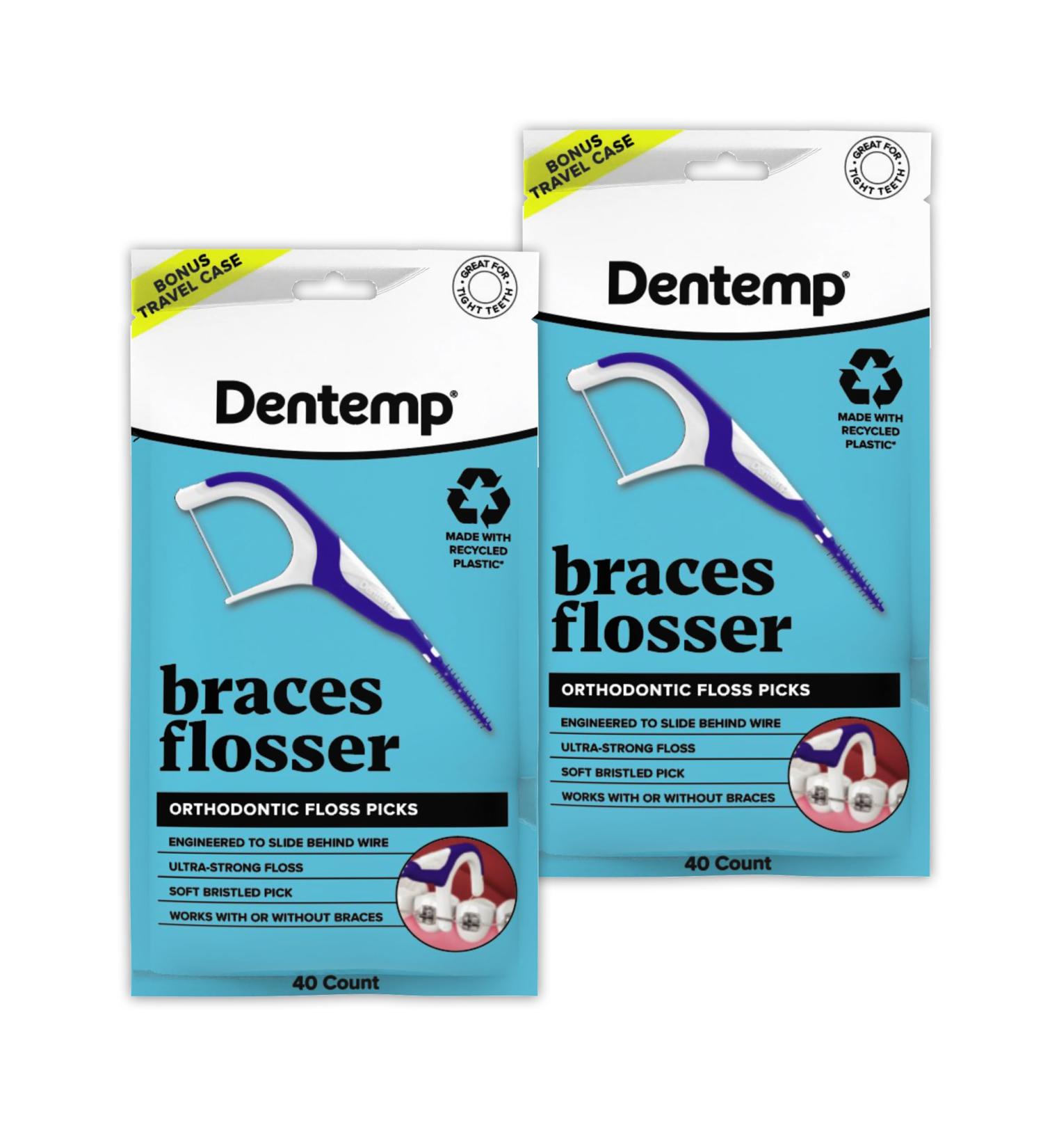 OrVance Braces Flosser - Designed for Braces for an Easy & Effective Clean Ultra Strong Floss - 40 Count (Pack of 2) - (Packaging May Vary) 20 Count (Pack of 2) - Buy Online on GoSupps.com